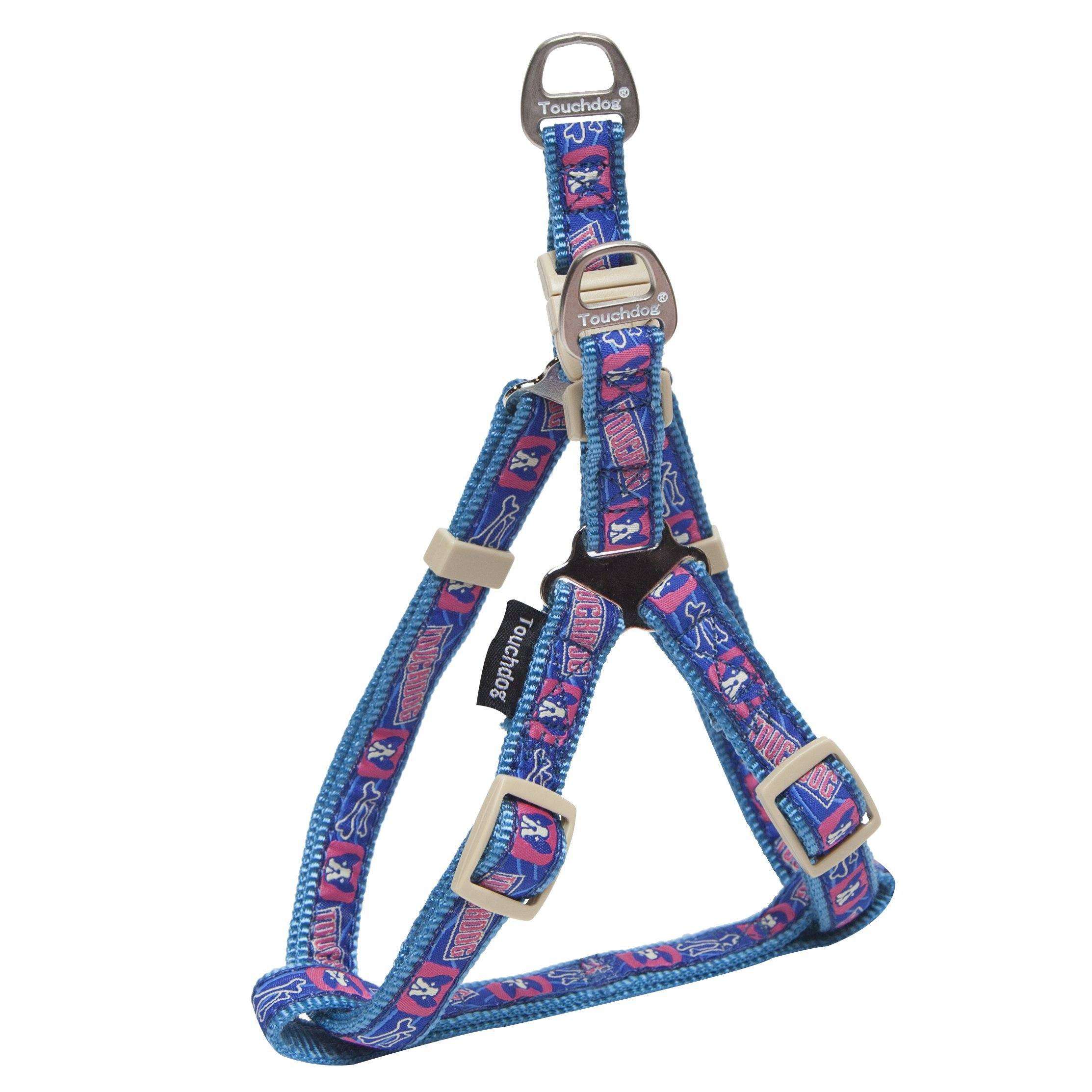 Touchdog 'Bone Patterned' Tough Stitched Dog Harness and Leash - Image 2