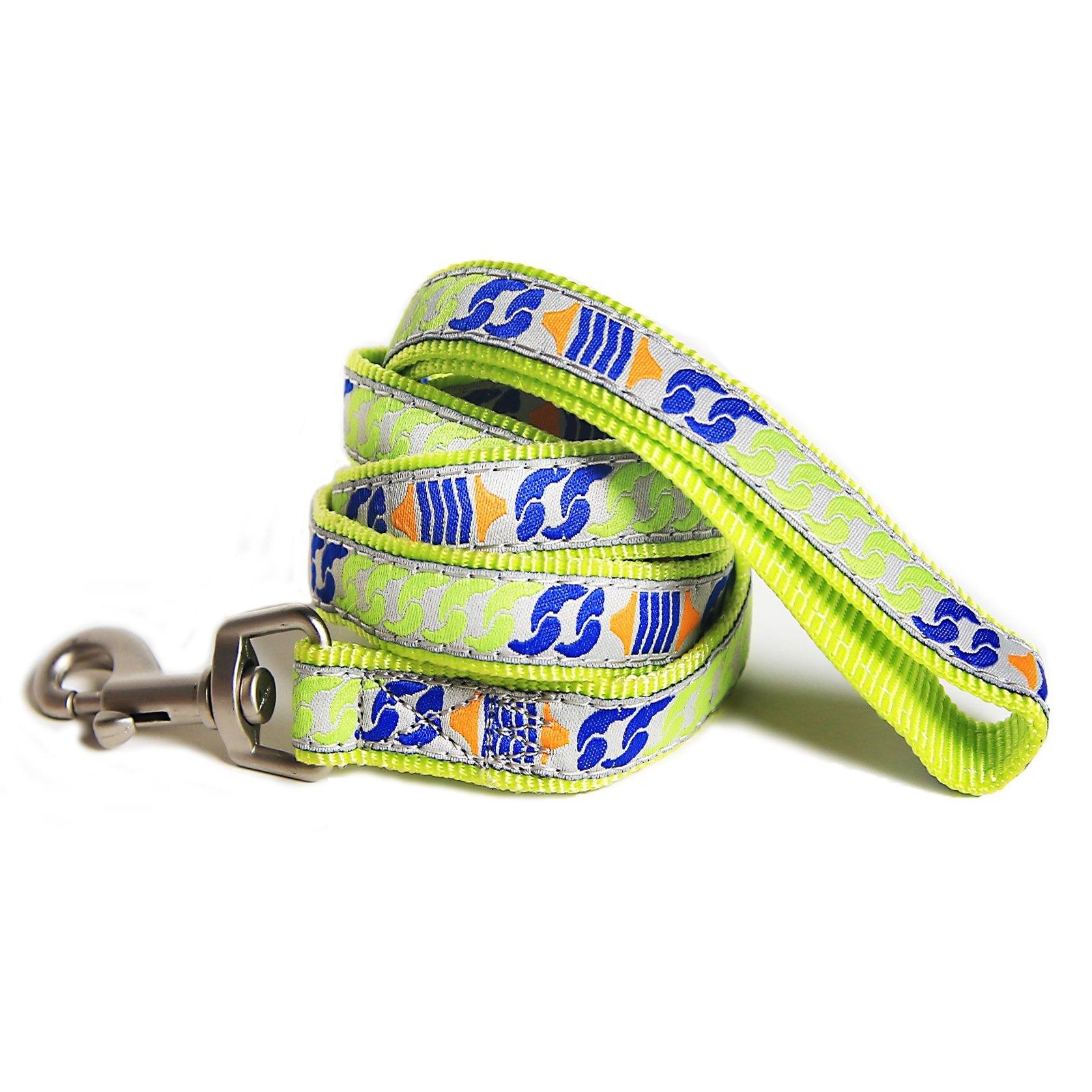 Touchdog 'Chain Printed' Tough Stitched Embroidered Collar and Leash - Image 3