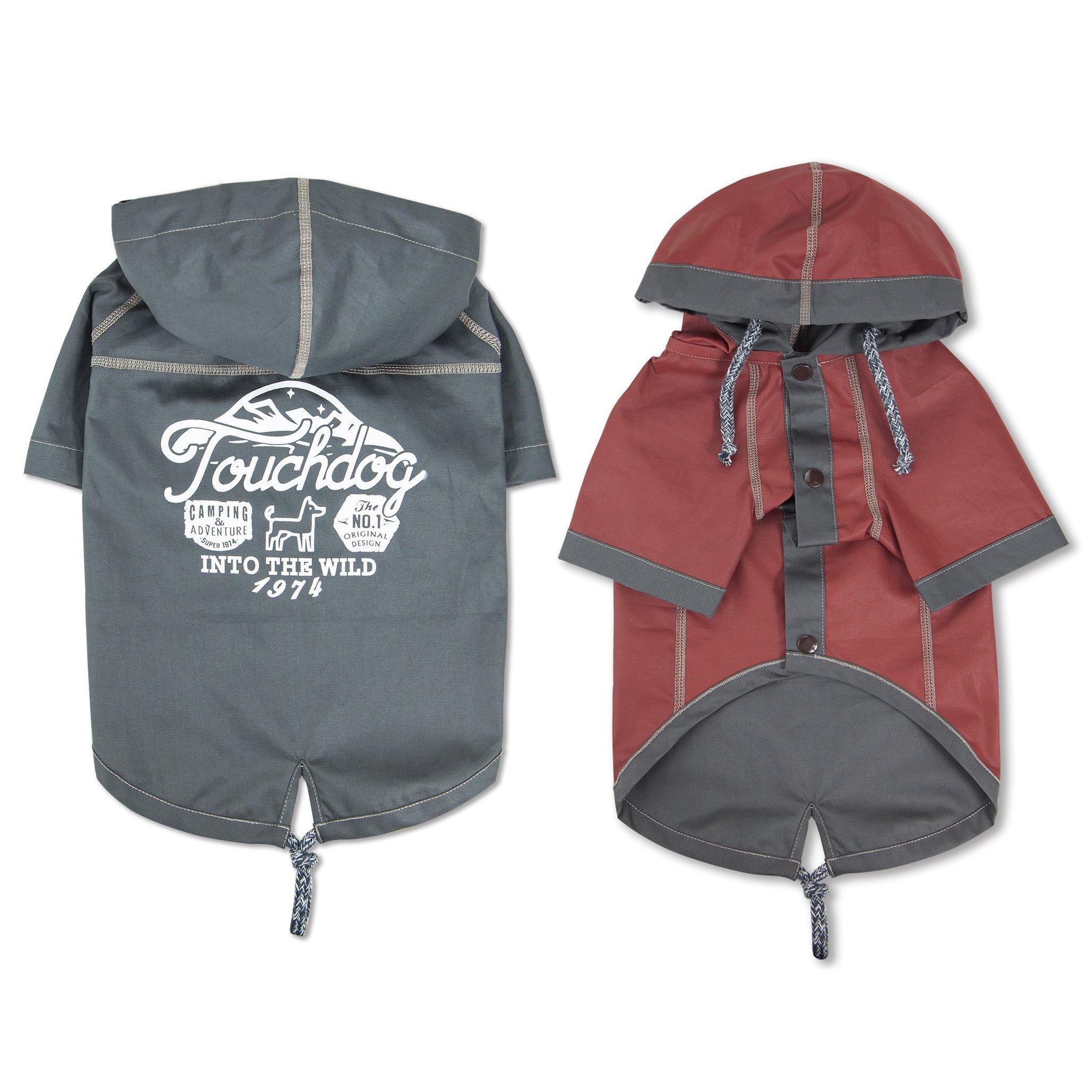 Touchdog 'Cloudburst' Reversible Fashion Waterproof Dog Raincoat - Image 12