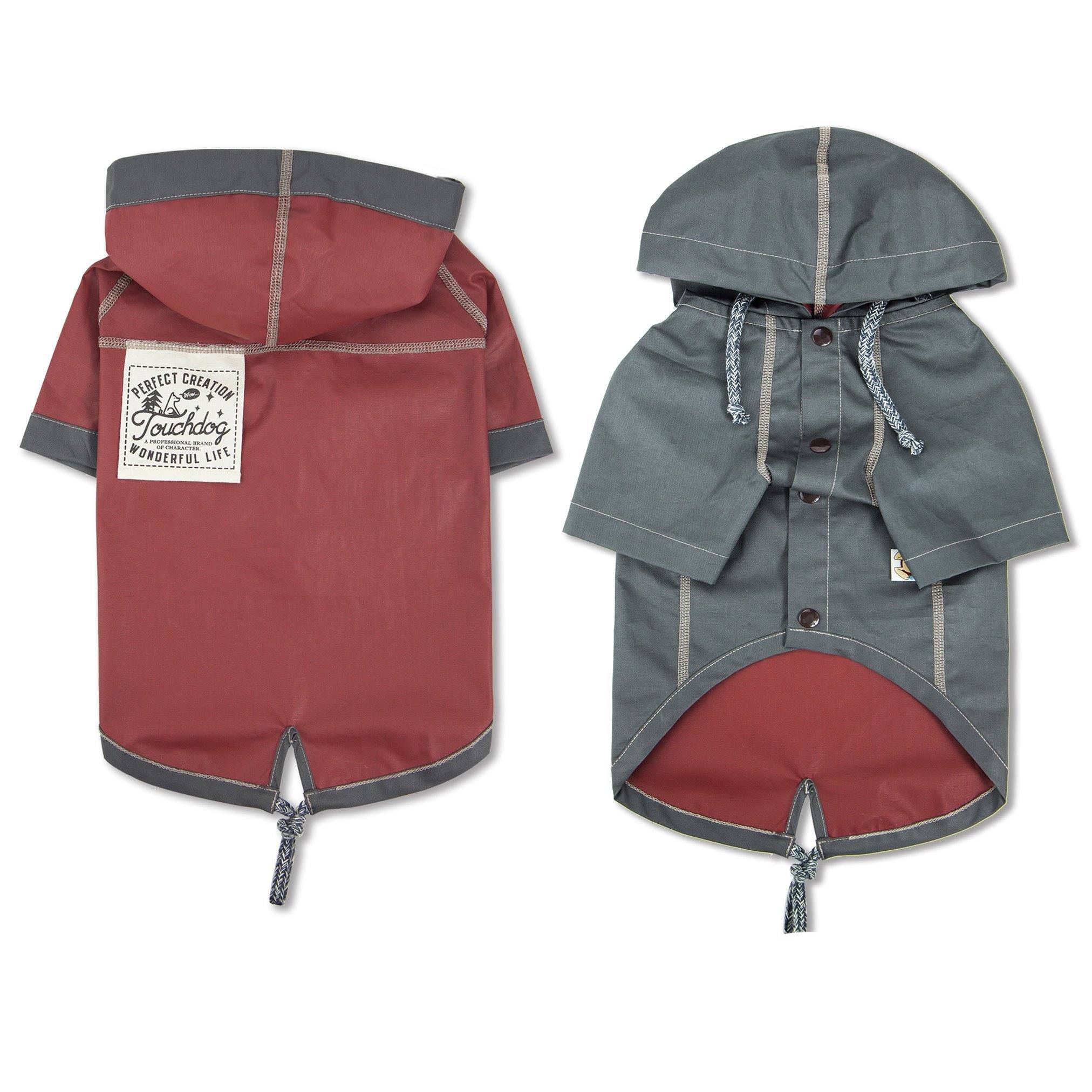 Touchdog 'Cloudburst' Reversible Fashion Waterproof Dog Raincoat - Image 13