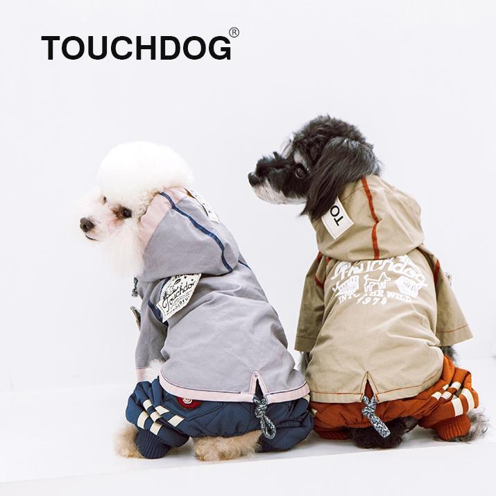 Touchdog 'Cloudburst' Reversible Fashion Waterproof Dog Raincoat - Image 5