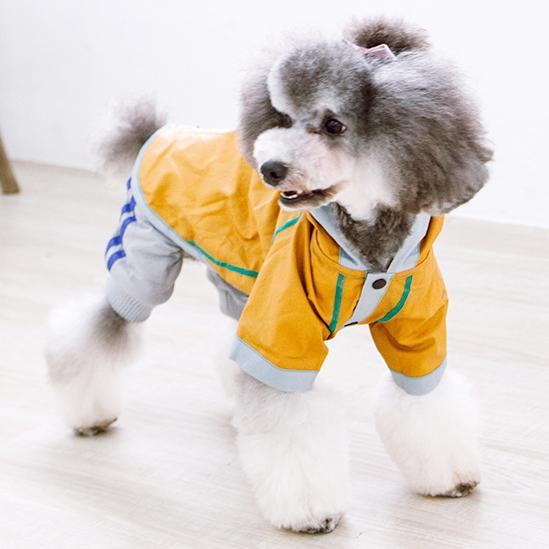Touchdog 'Cloudburst' Reversible Fashion Waterproof Dog Raincoat - Image 7