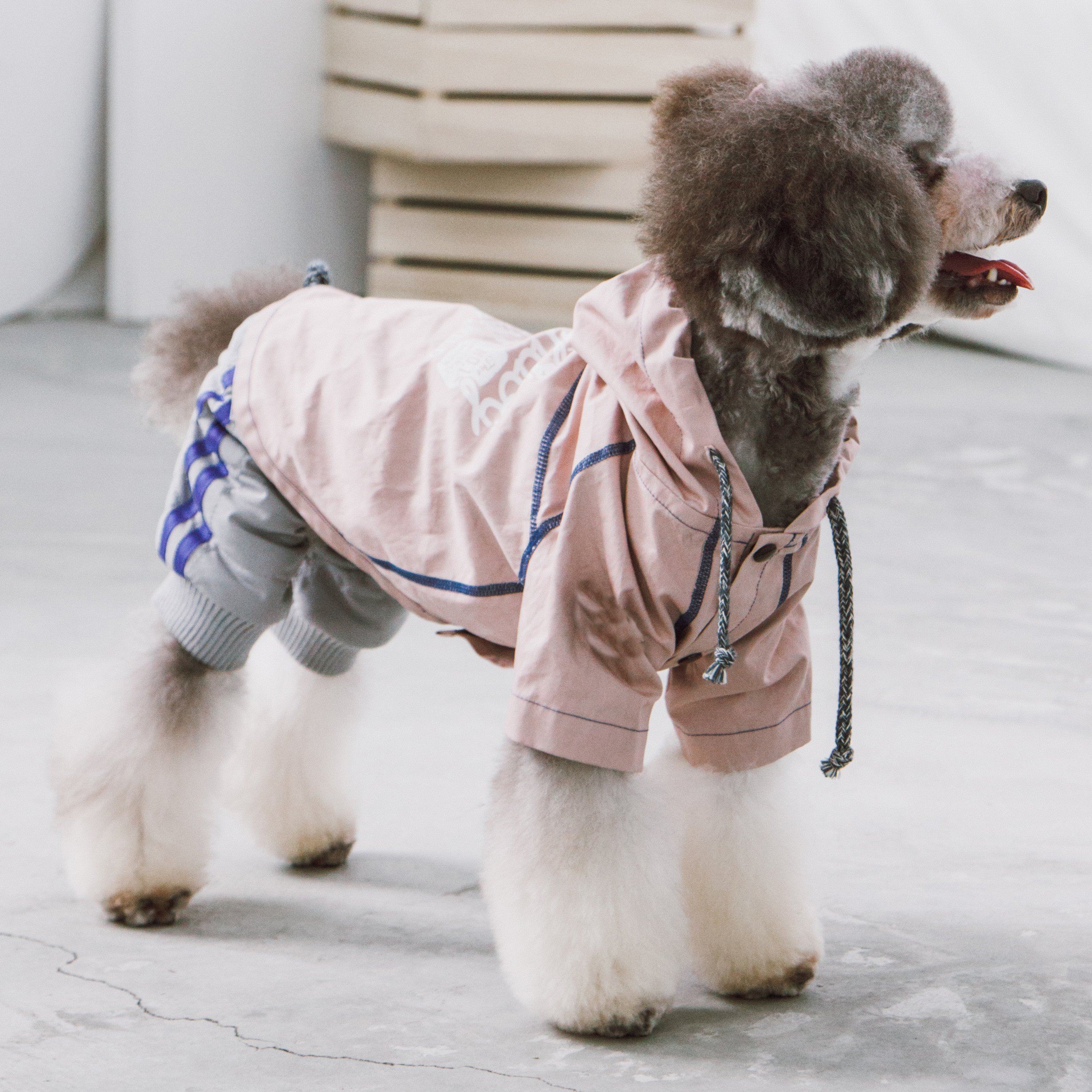 Touchdog 'Cloudburst' Reversible Fashion Waterproof Dog Raincoat - Image 8