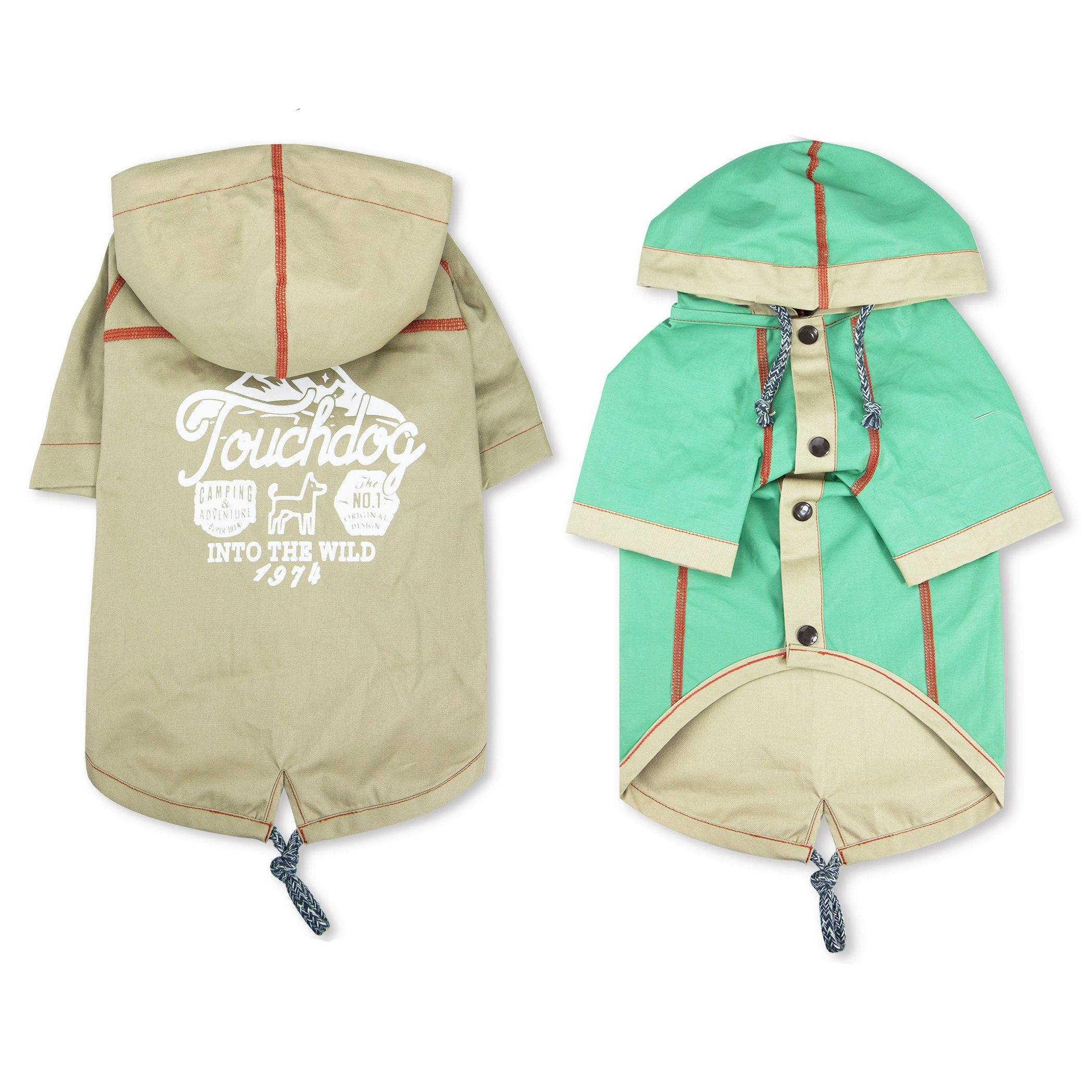 Touchdog 'Cloudburst' Reversible Fashion Waterproof Dog Raincoat - Image 9