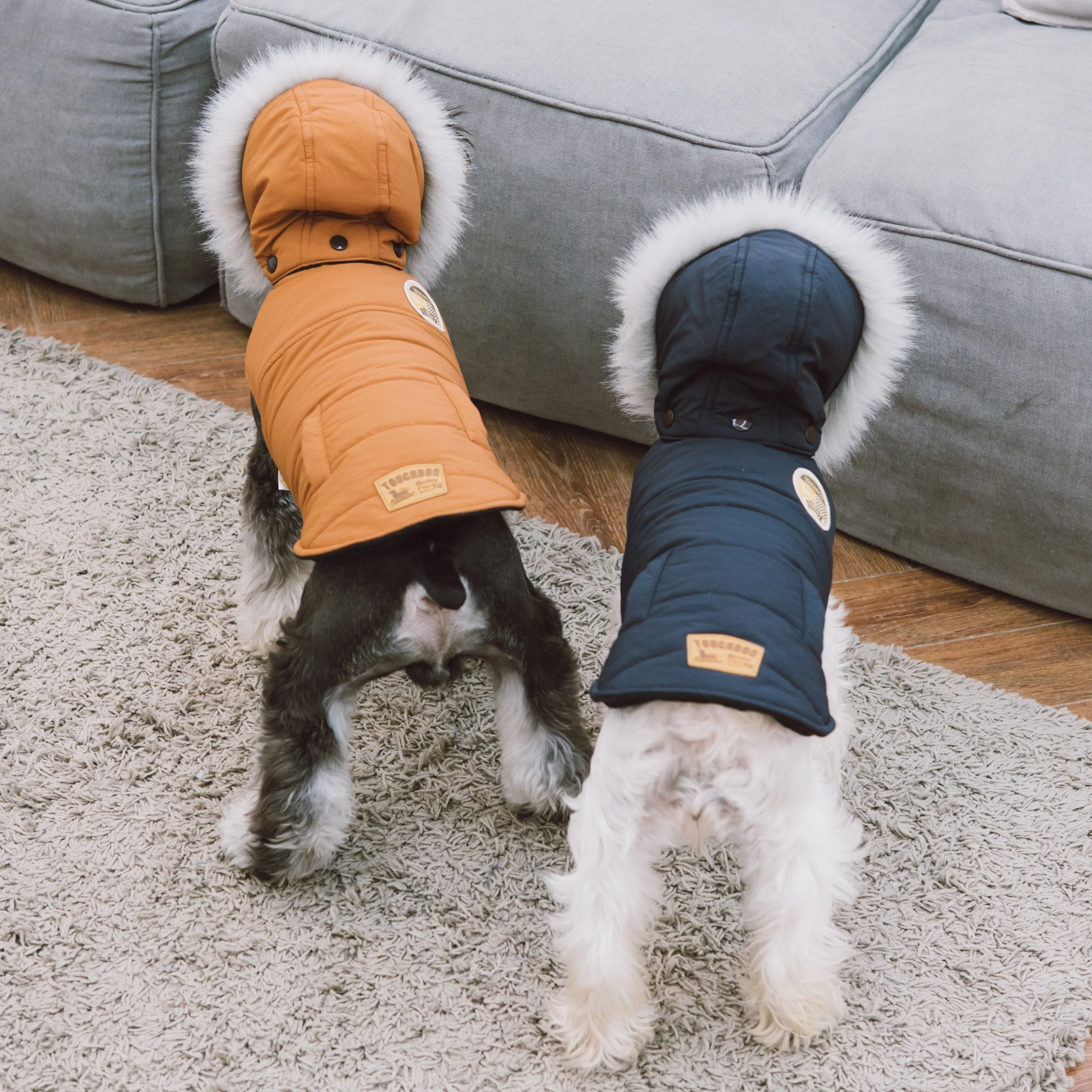 Touchdog 'Eskimo-Swag' Duck-Down Insulated Winter Dog Coat Parka - Image 6