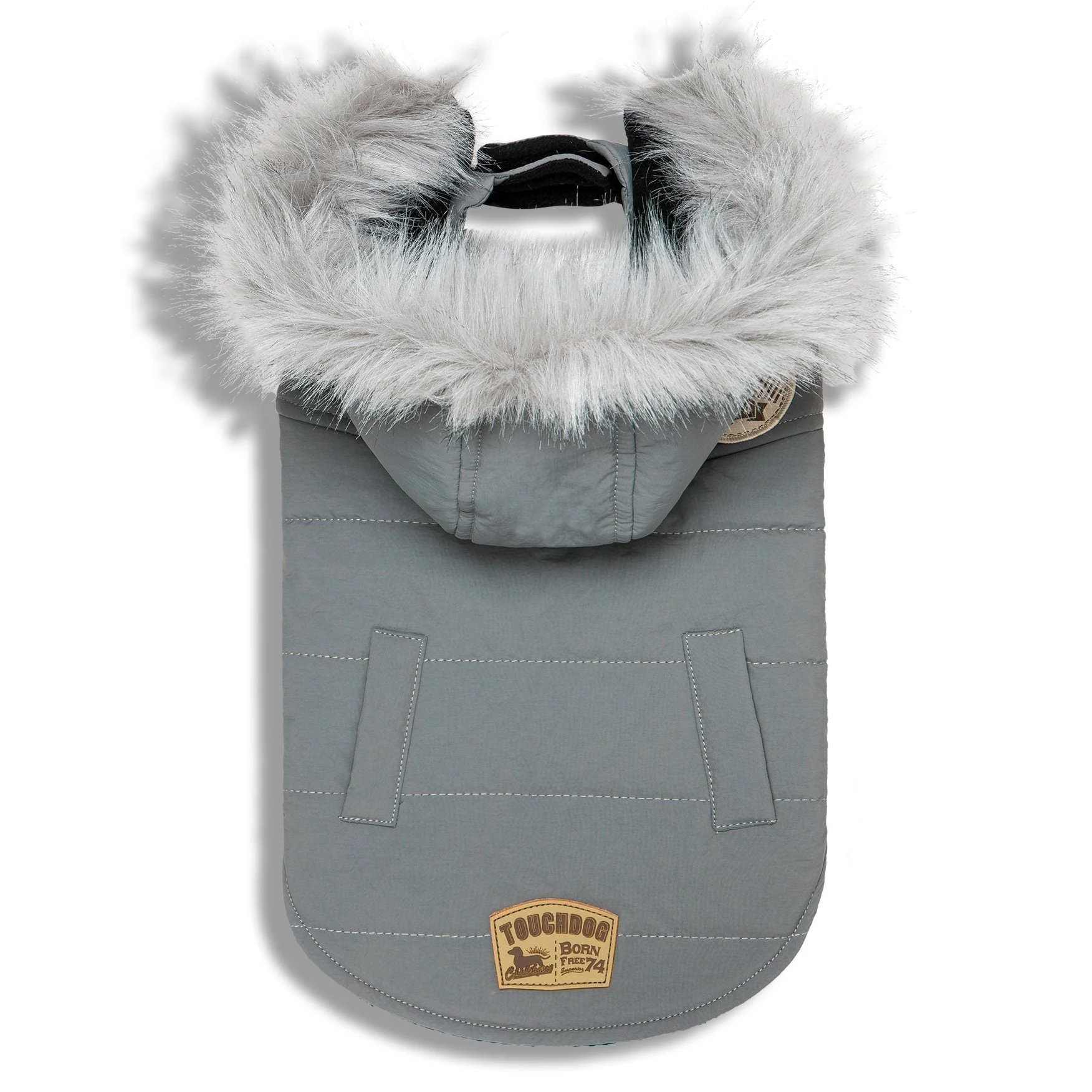 Touchdog 'Eskimo-Swag' Duck-Down Insulated Winter Dog Coat Parka - Image 7