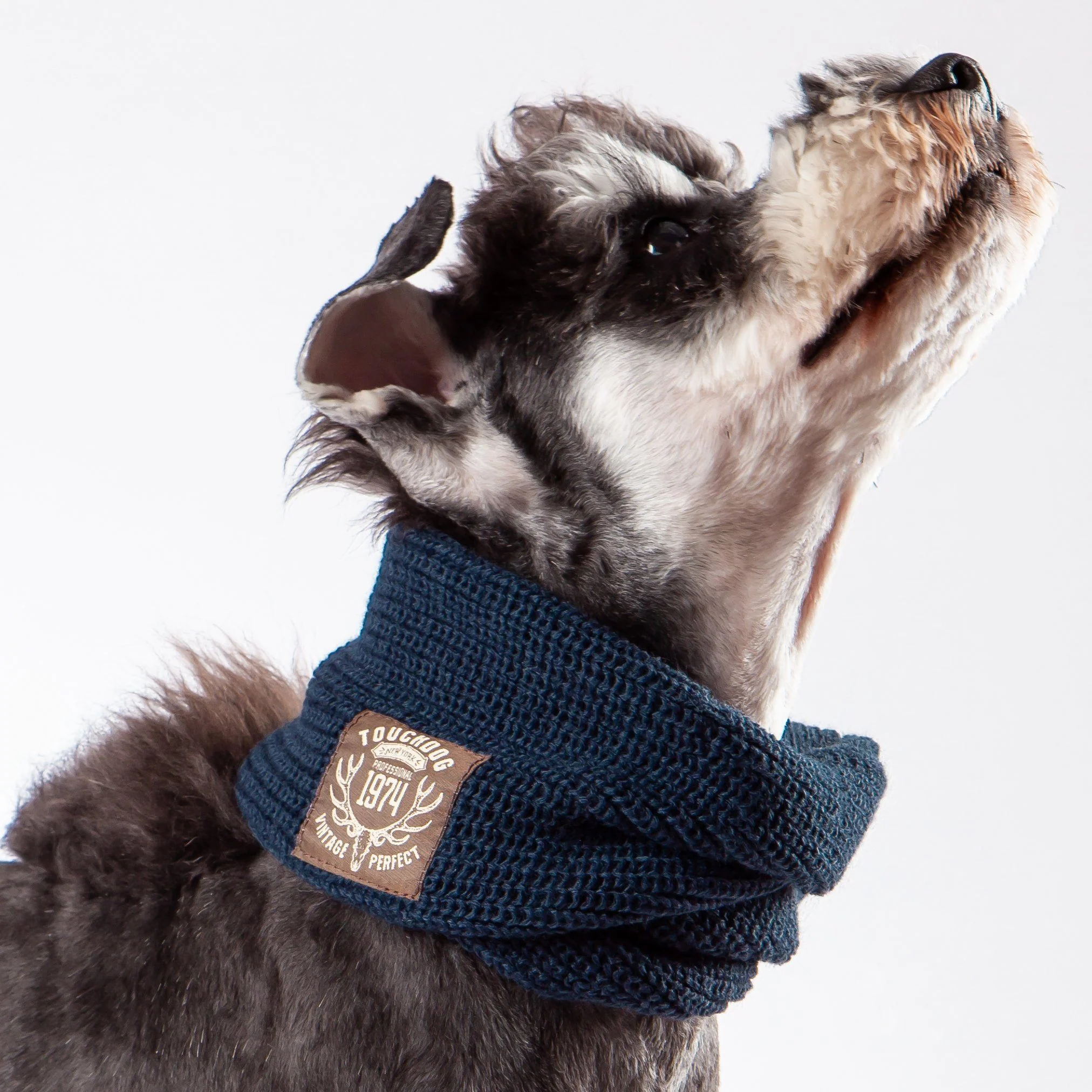 Touchdog Heavy Knitted Designer Fashion Winter Dog Scarf - Image 10