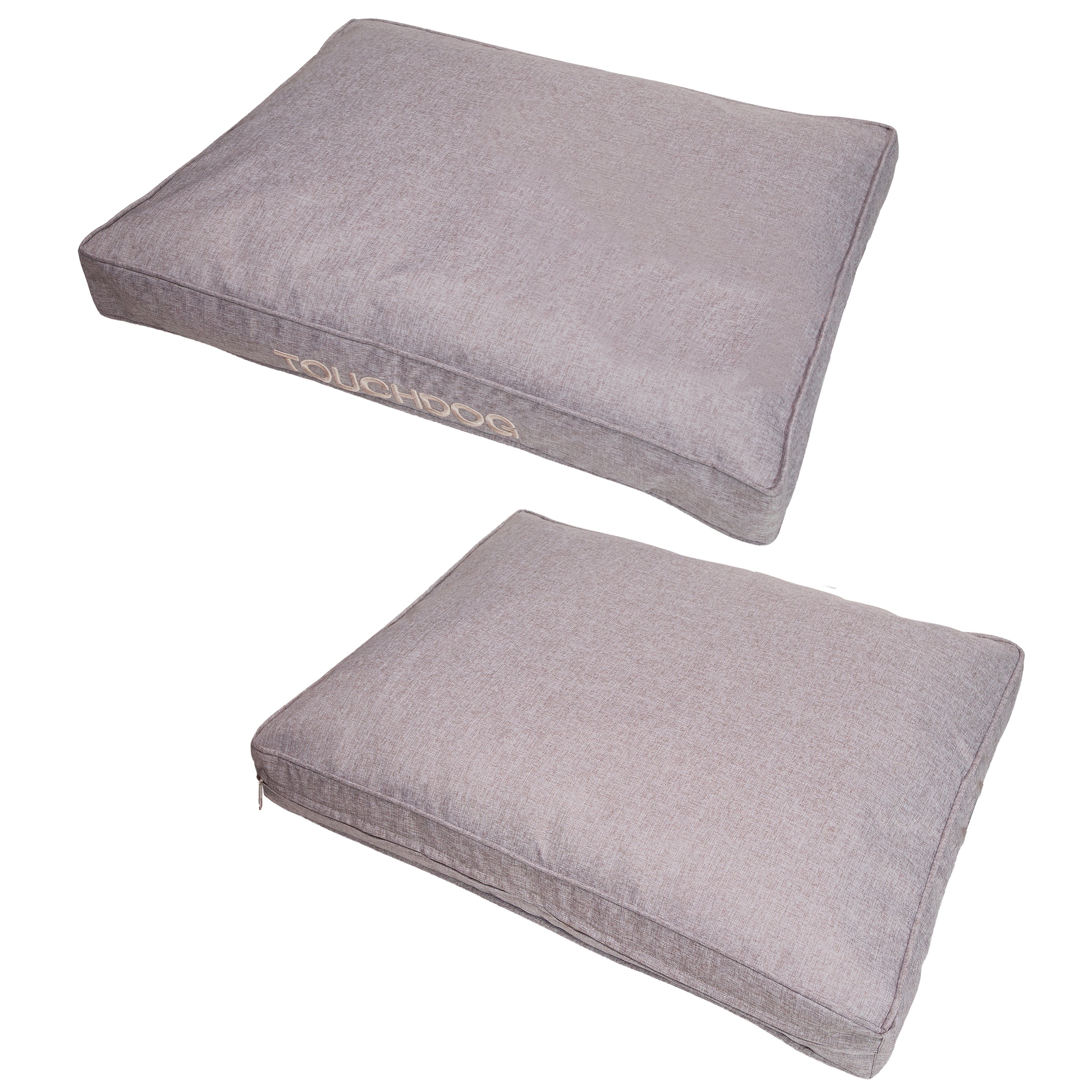 Touchdog 'Hushky' Water-Resistant Premium Raised Rectangular Dog Mat - Image 2