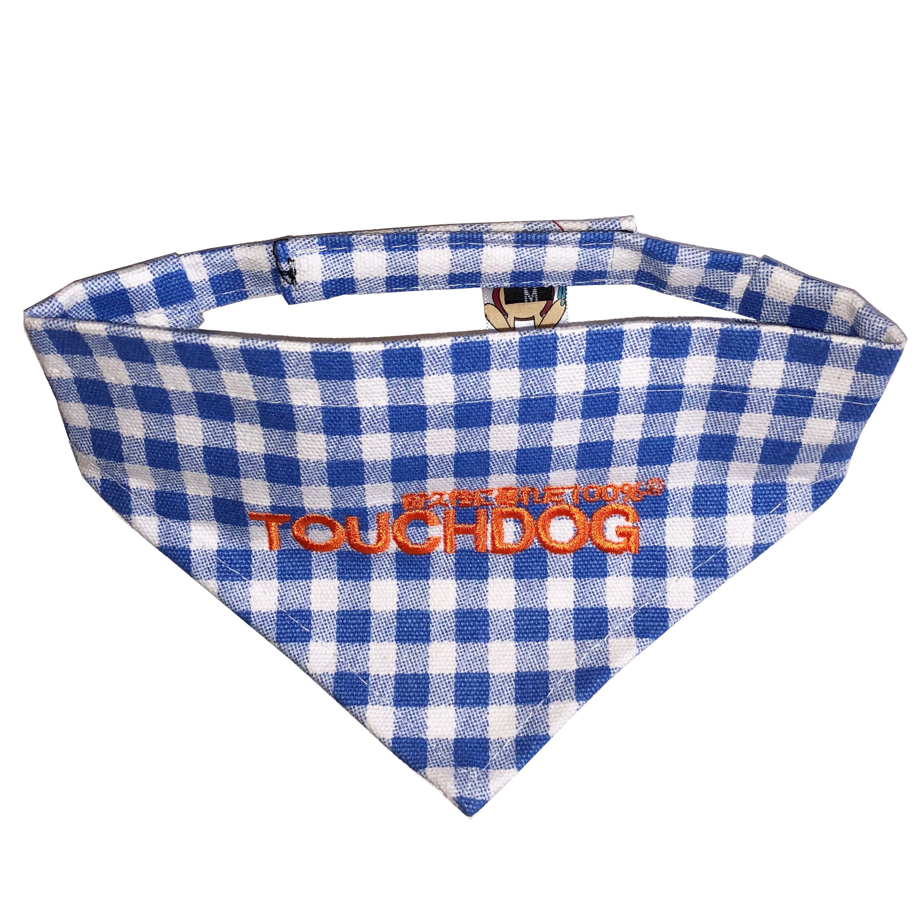 Touchdog Plaid Patterned Hook-and-Loop Fashion Dog Bandana - Image 6