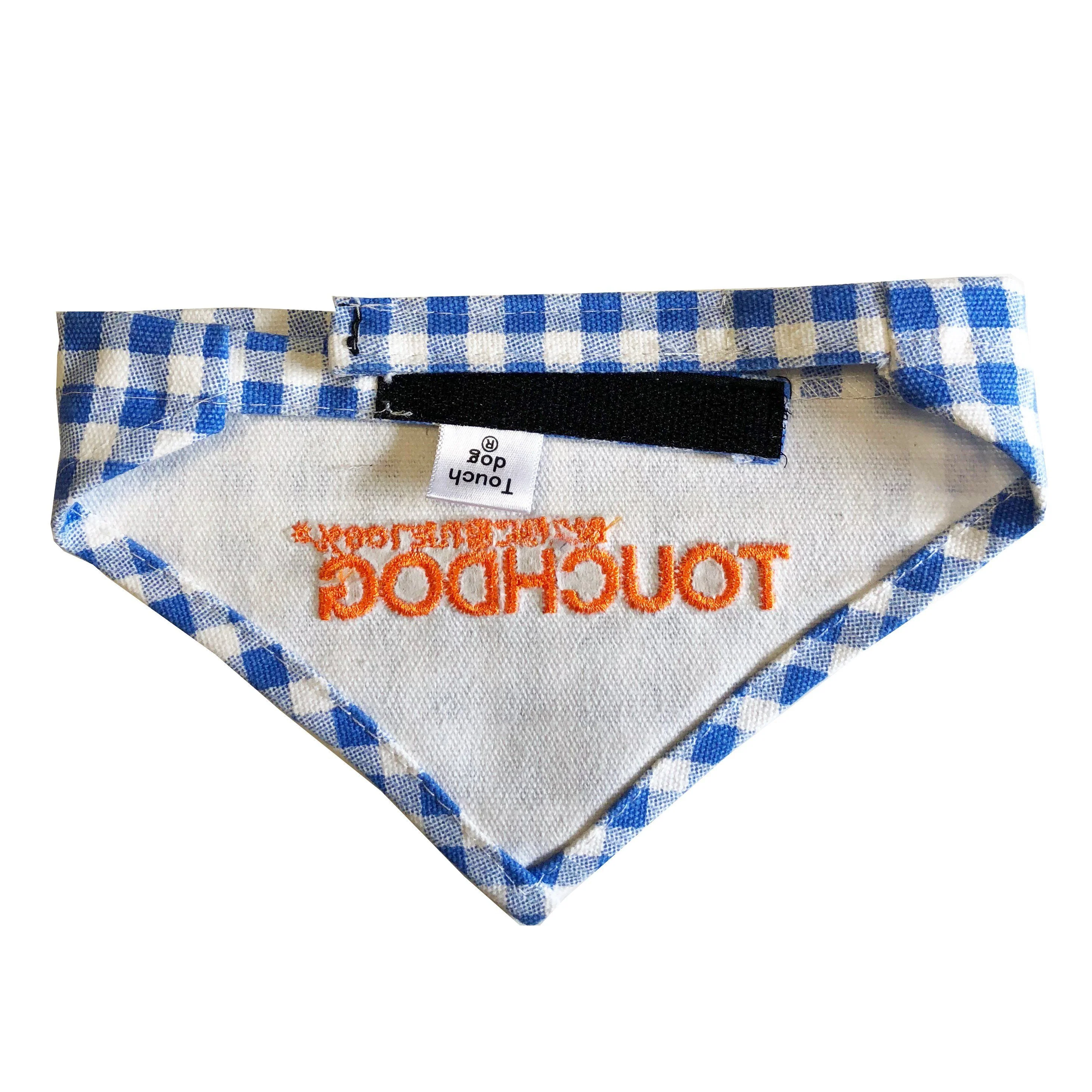 Touchdog Plaid Patterned Hook-and-Loop Fashion Dog Bandana - Image 7