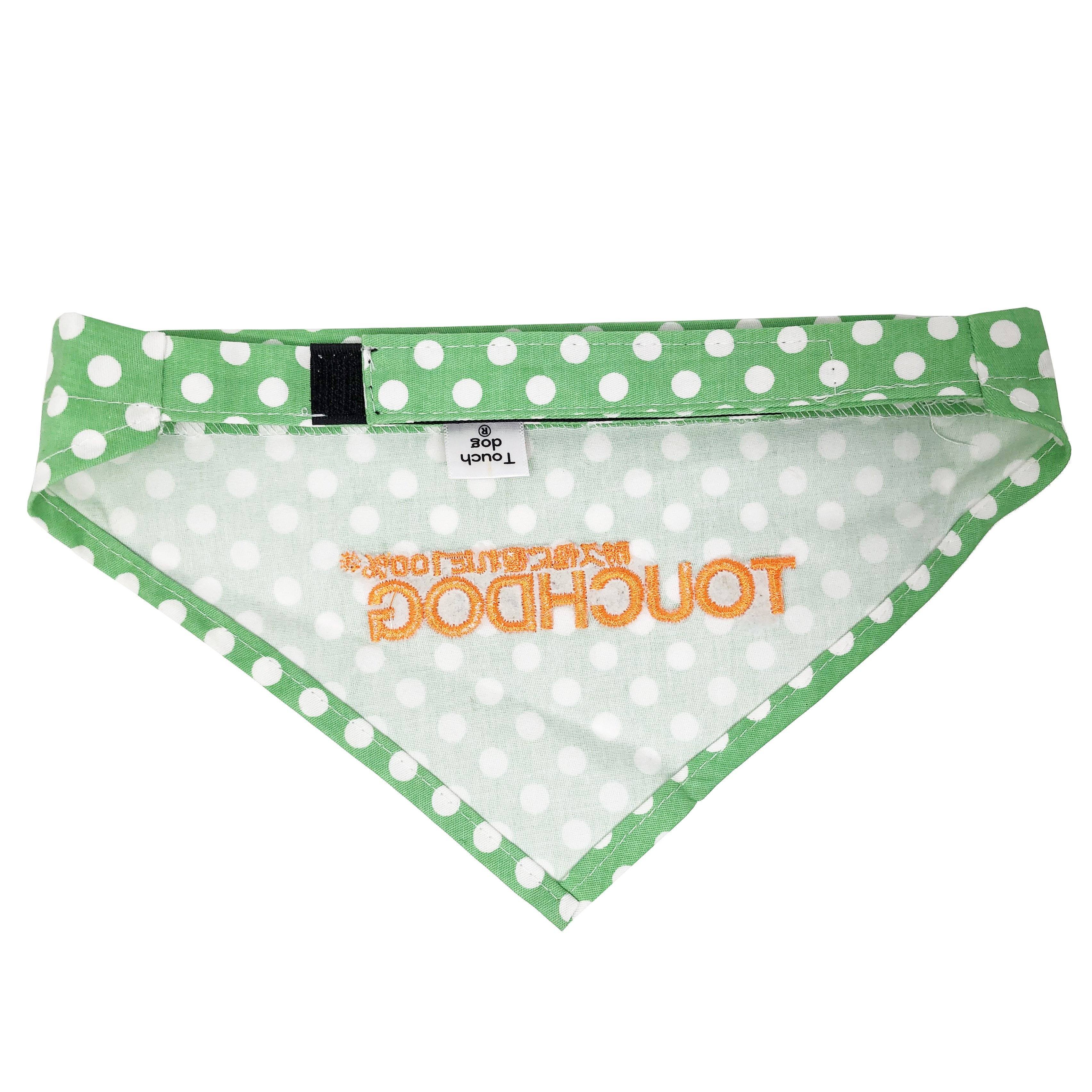 Touchdog Polka-dot Patterned Hook-and-Loop Fashion Dog Bandana - Image 7