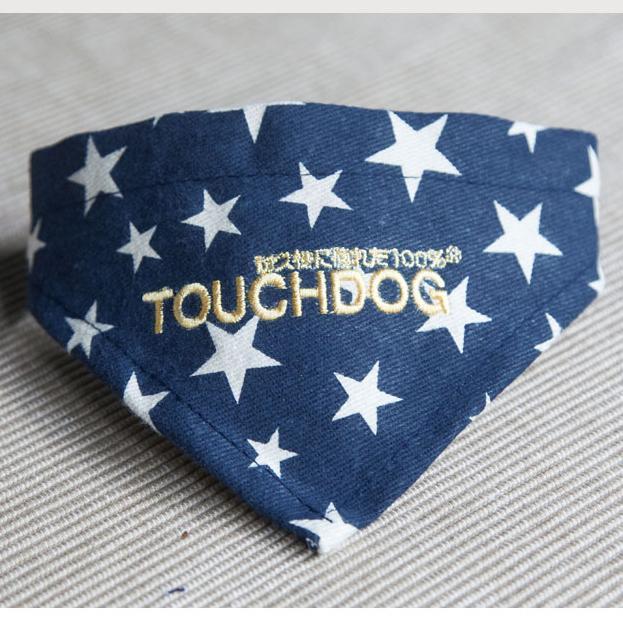 Touchdog Star Patterned Hook-and-Loop Fashion Dog Bandana - Image 6