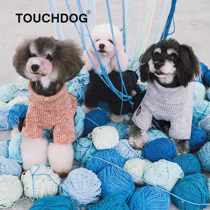 Touchdog Vogue Neck-Wrap Full Body Fashion Dog Sweater Outfit - Image 4