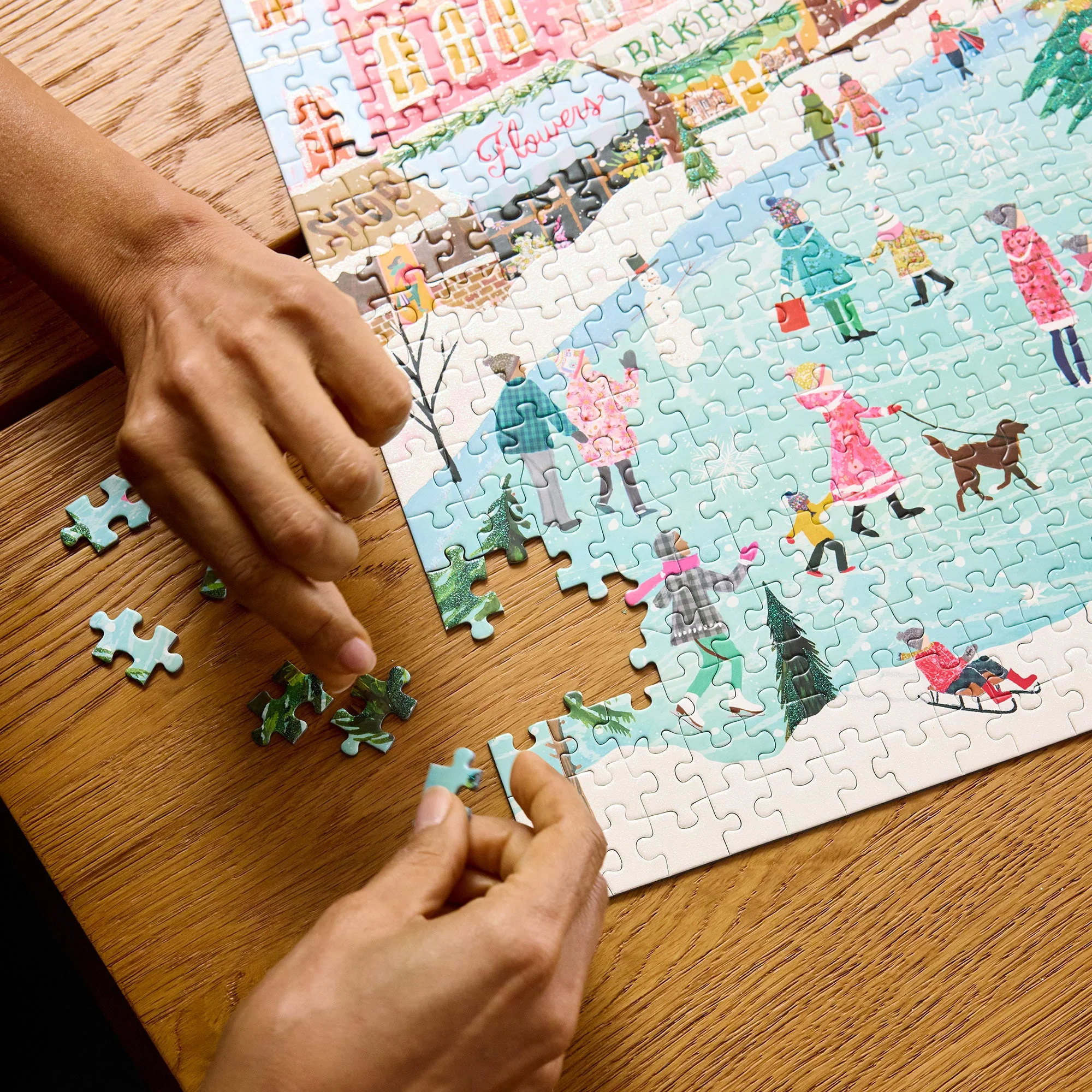 Town Square 1000 Piece Puzzle - Image 4