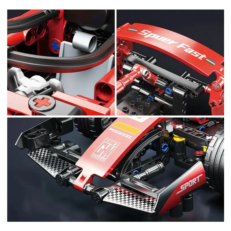 ToylinX F1 RC Race Car Building Set - Remote Control Collectible Model Kit - Image 3
