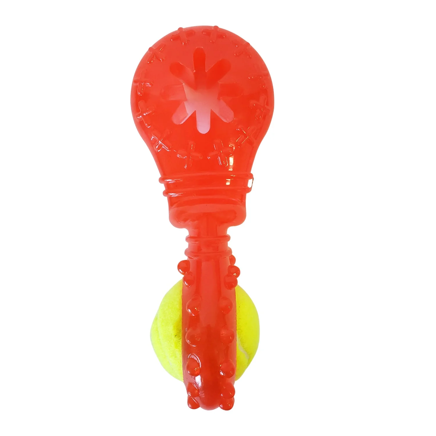 TPR Interactive Dog Chew Toy with Detachable Squeaker & Treat Fill - Image 4