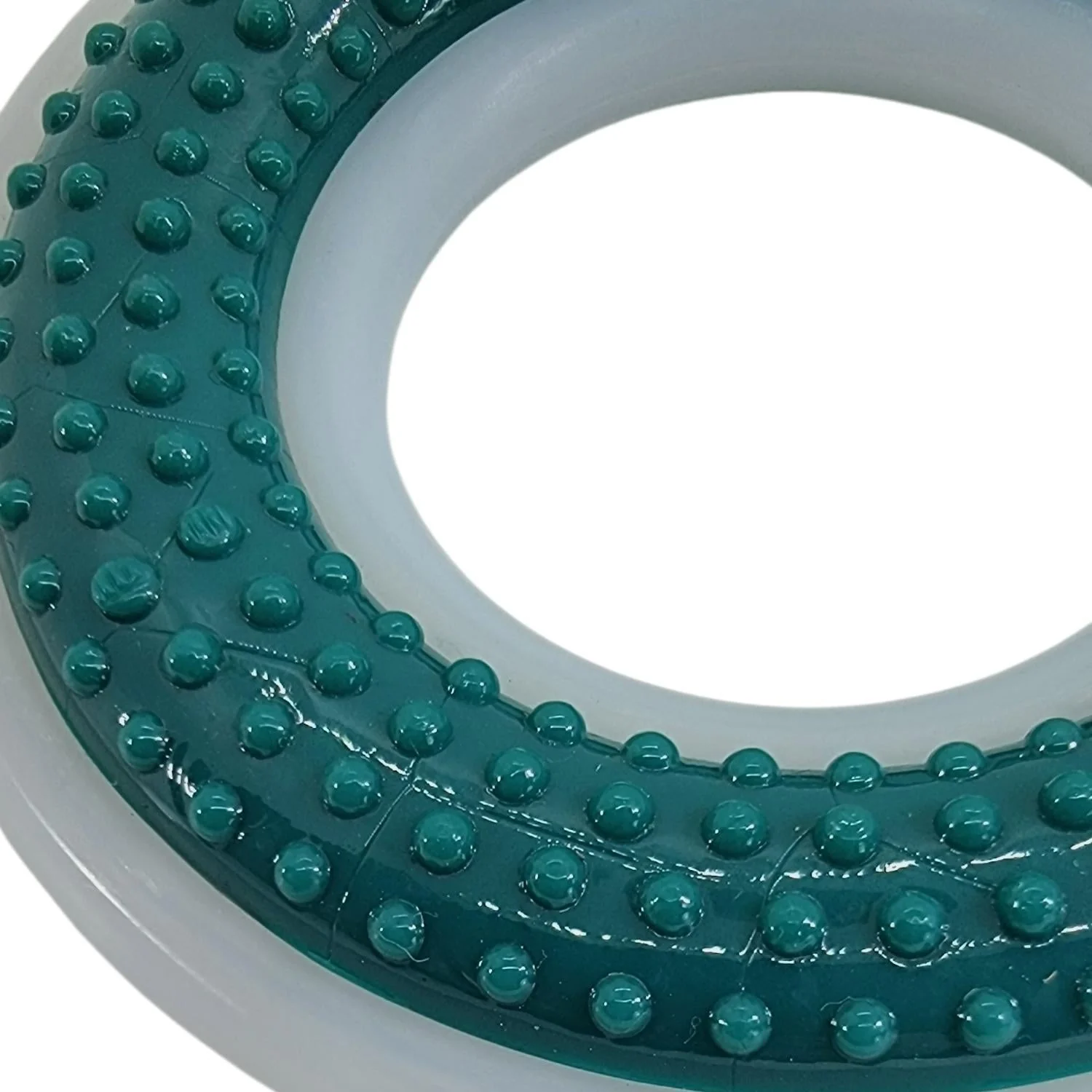 TPR & Nylon Dental Chew Ring Toy for Dogs - Ideal for Aggressive Chewers – (4" Diameter) - Image 4