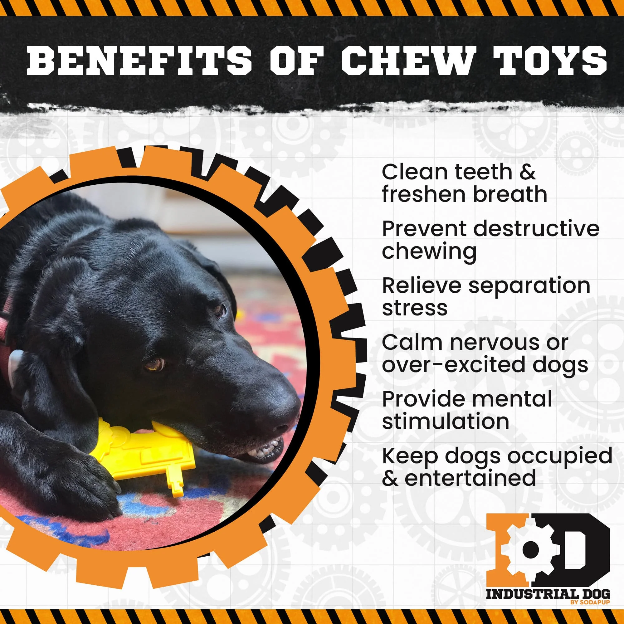 Tractor Nylon Dog Toy for Aggressive Chewers | USA Made | SodaPup - Image 5