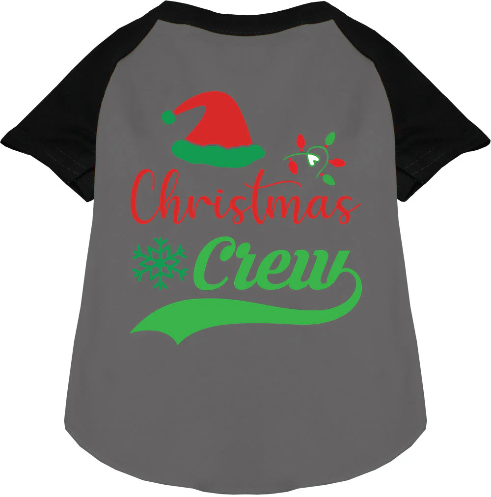 Traditional Christmas Crew Pet Raglan Shirt - Image 3
