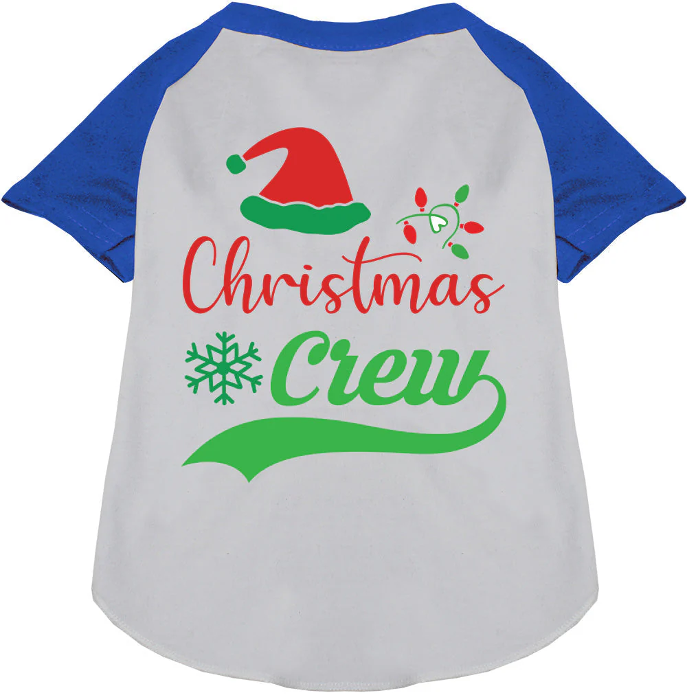Traditional Christmas Crew Pet Raglan Shirt - Image 4