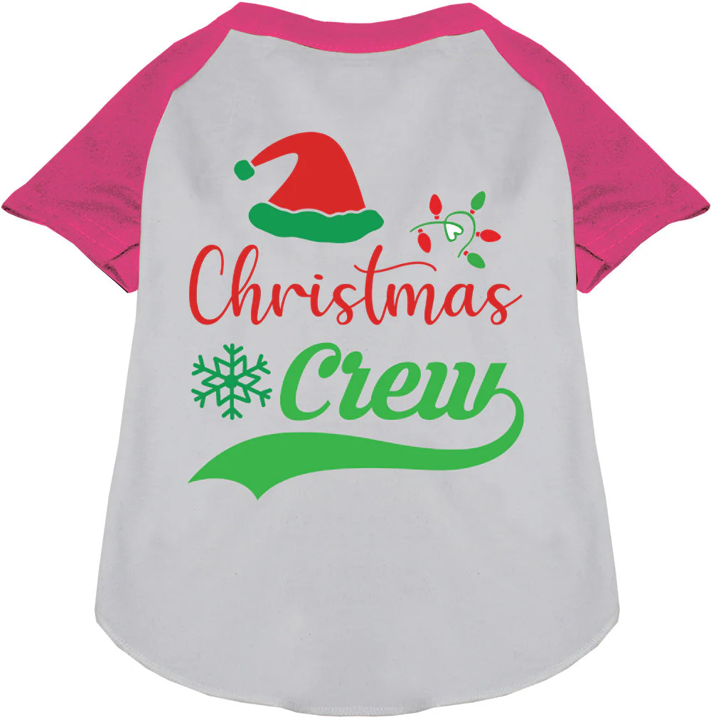 Traditional Christmas Crew Pet Raglan Shirt - Image 5