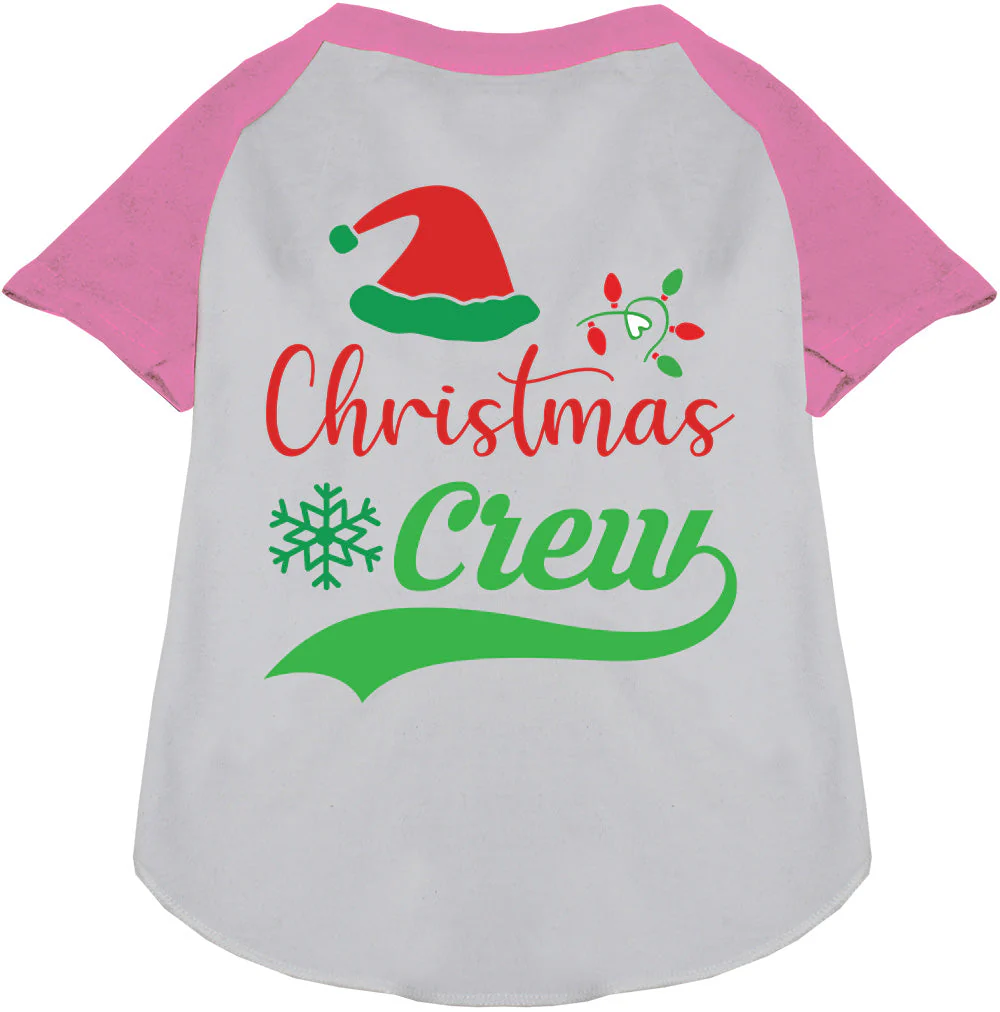 Traditional Christmas Crew Pet Raglan Shirt - Image 6