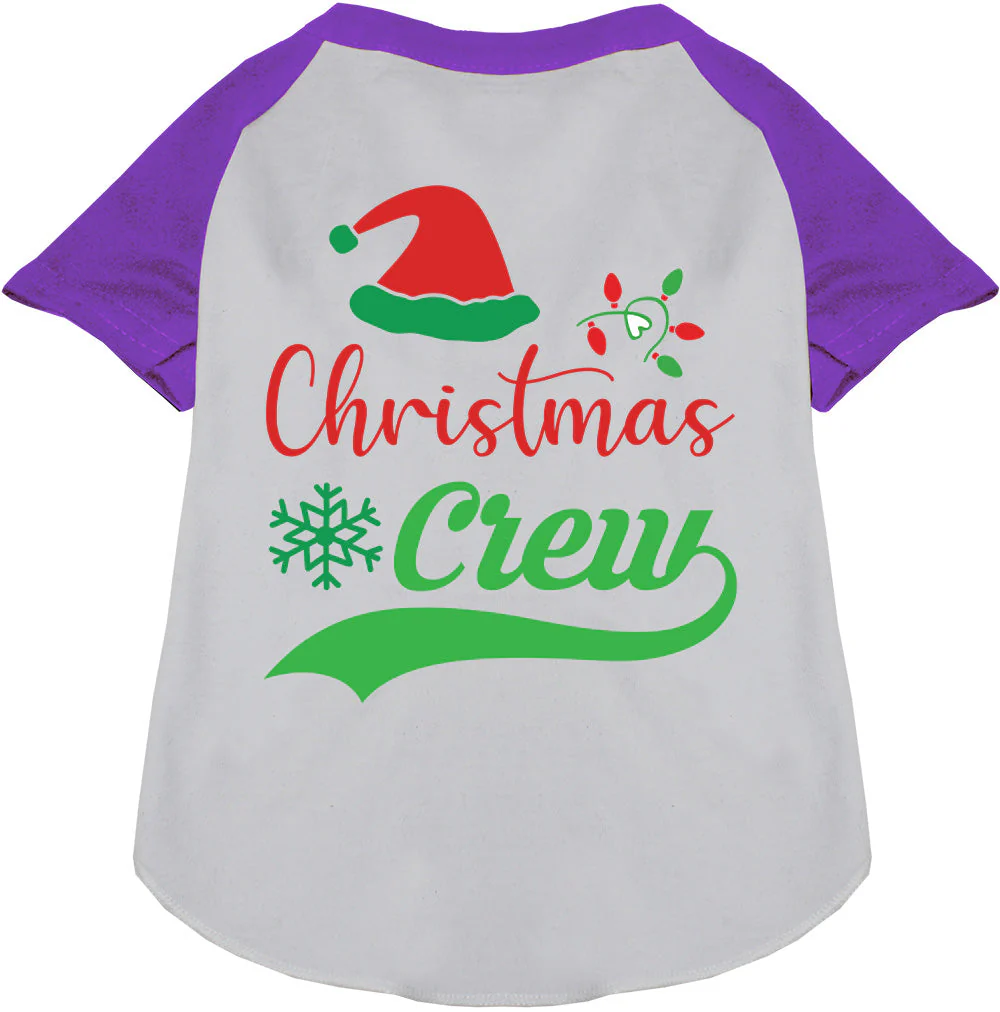 Traditional Christmas Crew Pet Raglan Shirt - Image 7
