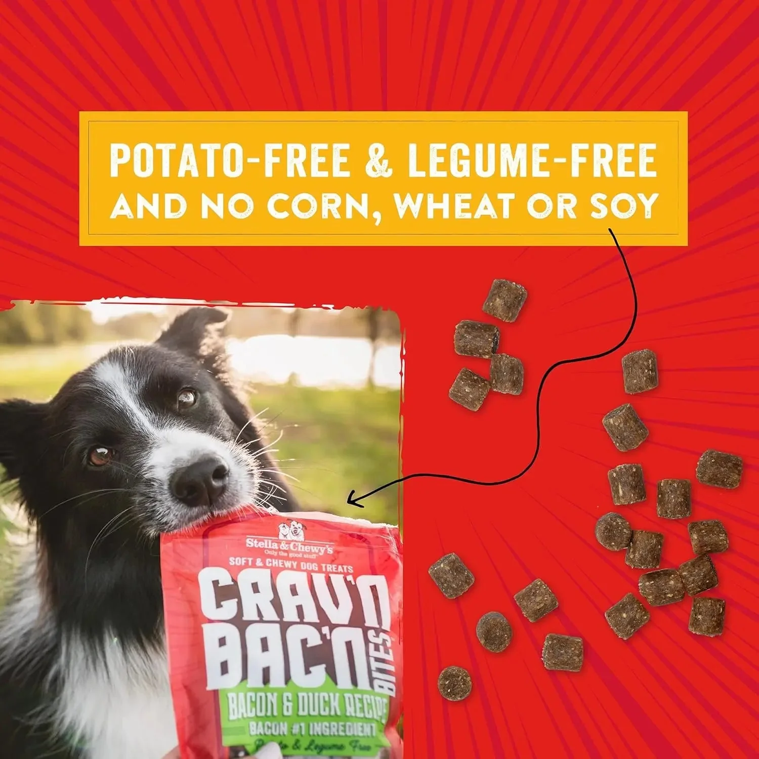 Training Dog Treats - Crav'N Bac'N Soft Bacon & Chicken Bites - Premium USA Made - Low Calorie Rewards - 8.25Oz - Image 4