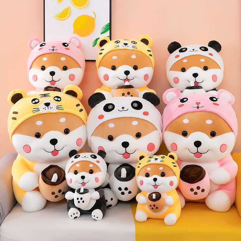 Transformation Milk Tea Dog Plush Toy - Image 2