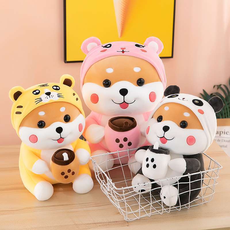 Transformation Milk Tea Dog Plush Toy - Image 3