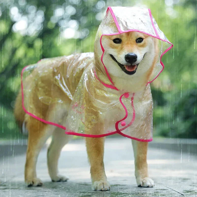 Transparent Dog Raincoat – Waterproof Hooded Pet Rainwear Jacket for Small Dogs - Image 10
