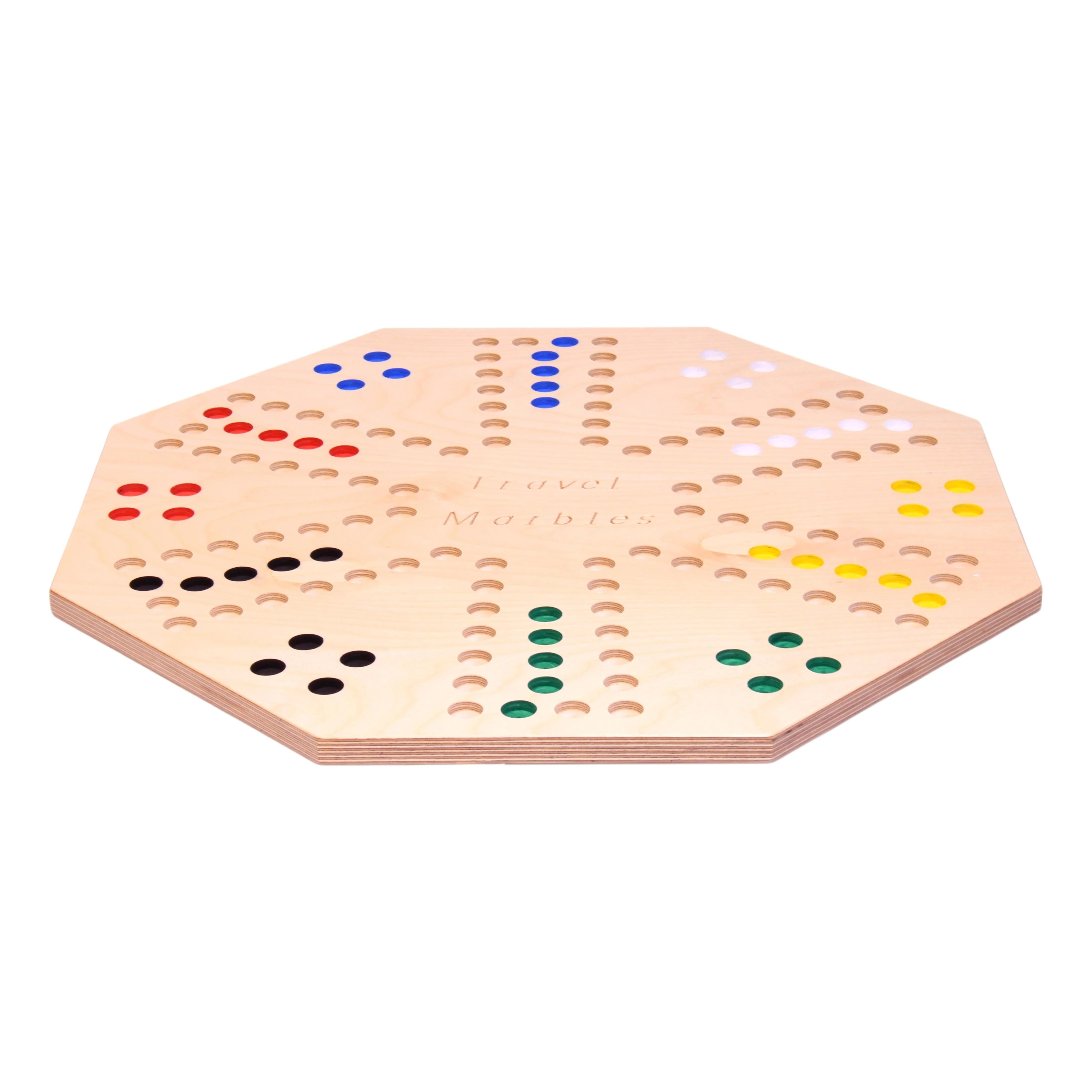 Travel Marble Chase Board Game Set, Double-Sided 23" Wide Board - Image 8