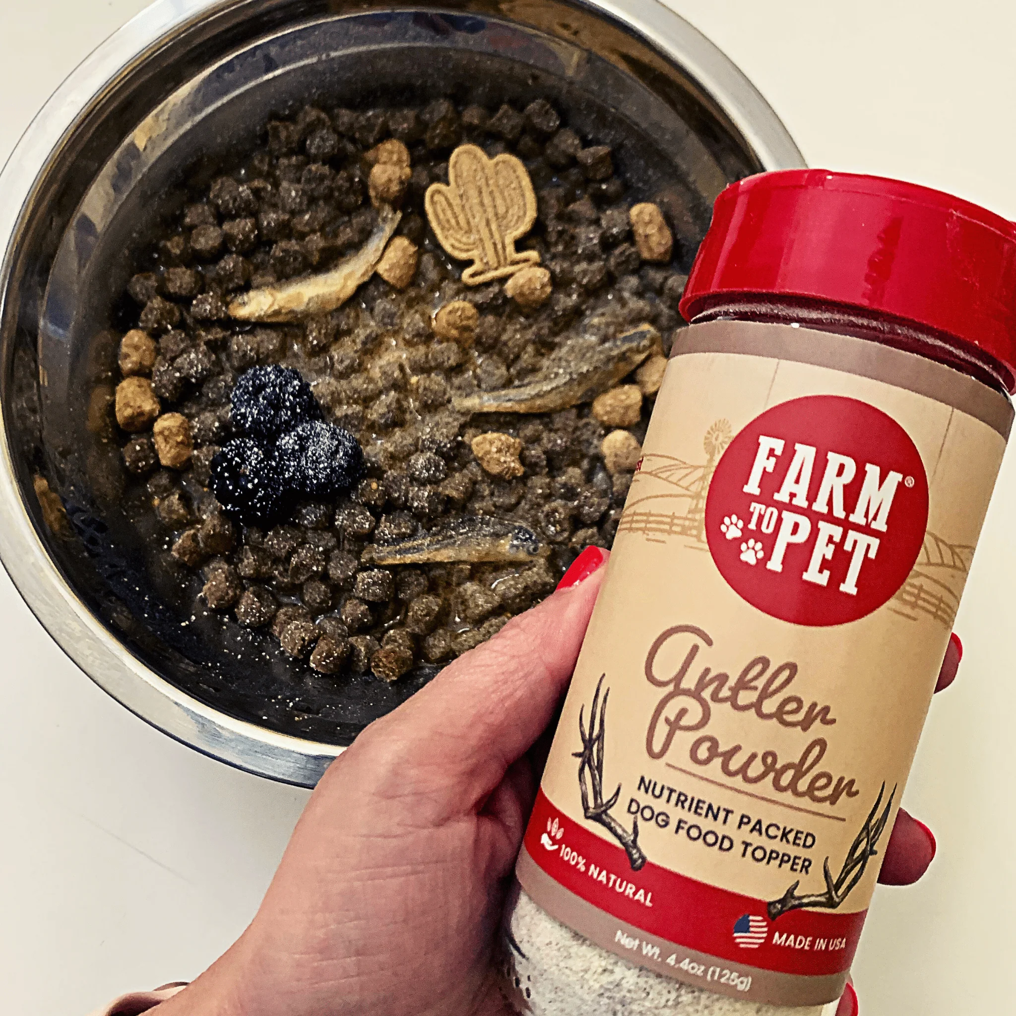 Treat Topper Antler Powder Dog Food Topper | Nutritional Supplement for Dogs and Cats - Image 3