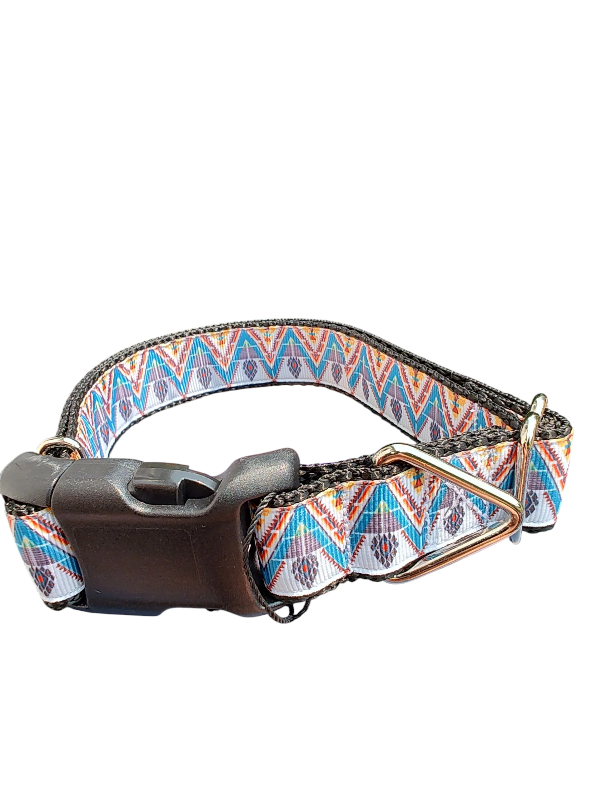Triangle Tribal Nylon Dog Collar - Image 2