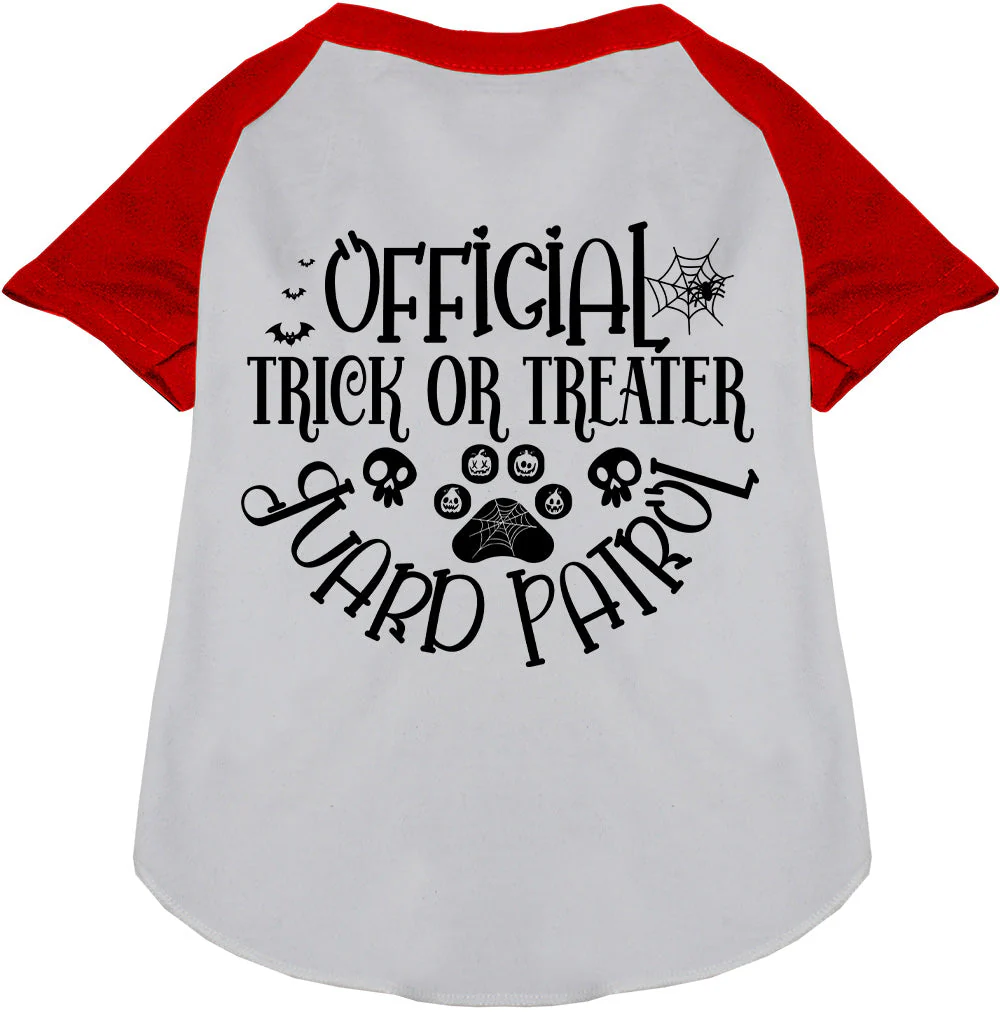 Trick or Treater Guard Patrol Pet Raglan Shirt - Image 3