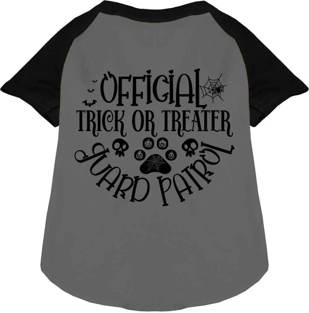 Trick or Treater Guard Patrol Pet Raglan Shirt - Image 7