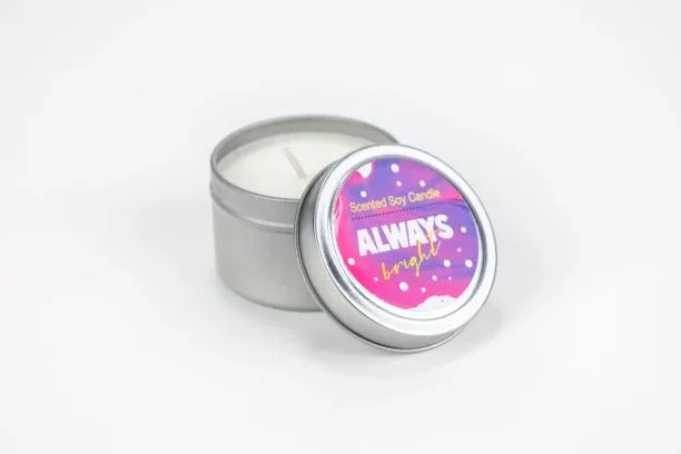 Trio of Tin Soy Candle - Scented with Bergamot and Lavender Essential oils - Image 3