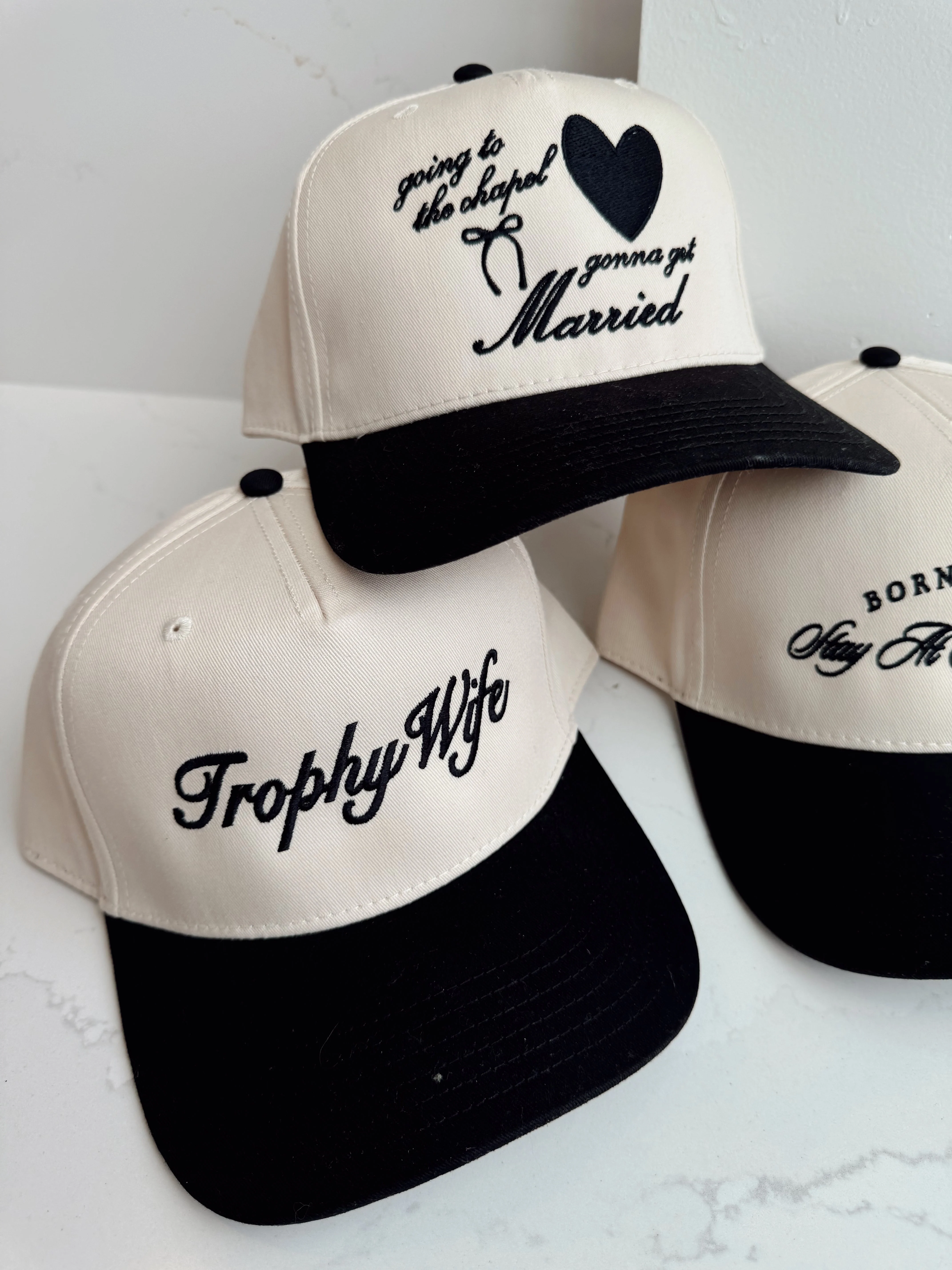 Trophy Wife - Black Vintage Trucker Hat - Image 3