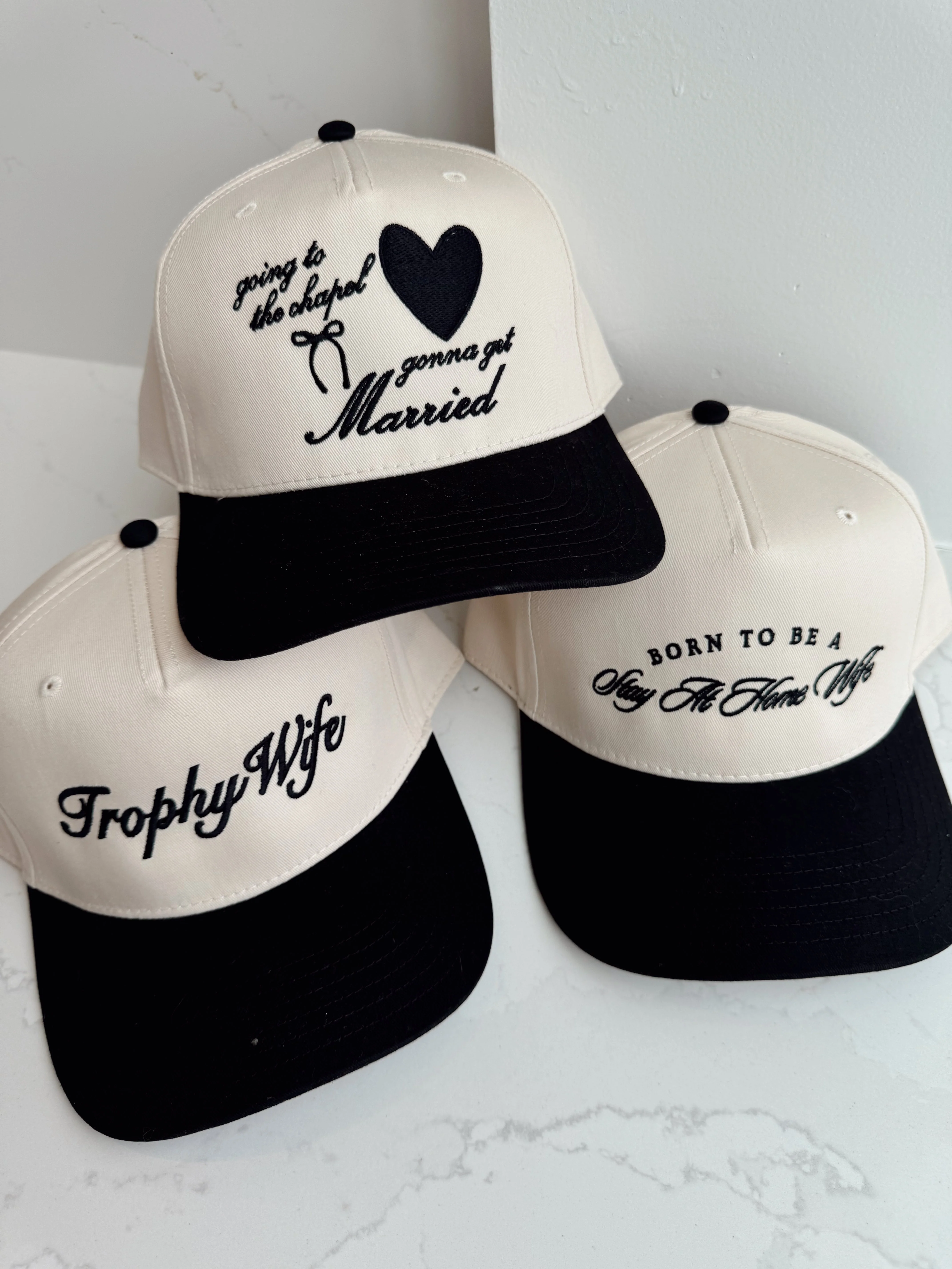 Trophy Wife - Black Vintage Trucker Hat - Image 7