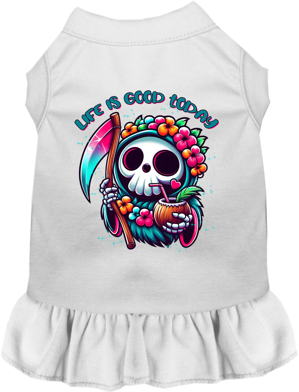 Tropical Grim Reaper Pet Dress - Image 12