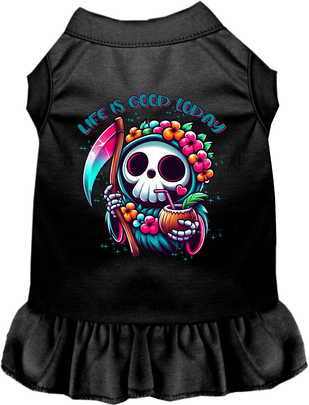 Tropical Grim Reaper Pet Dress - Image 4