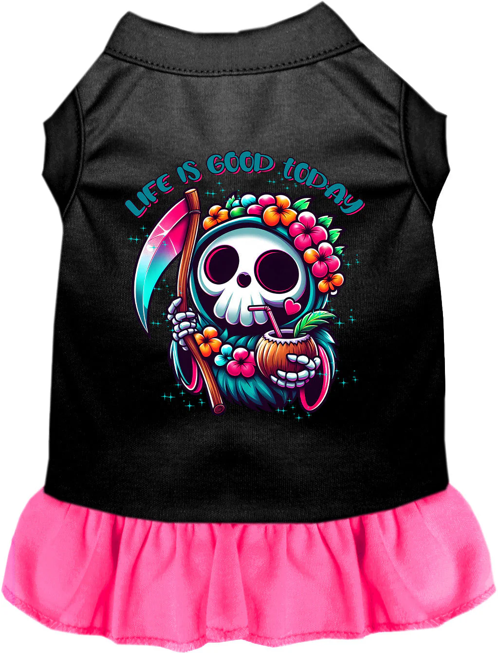 Tropical Grim Reaper Pet Dress - Image 5