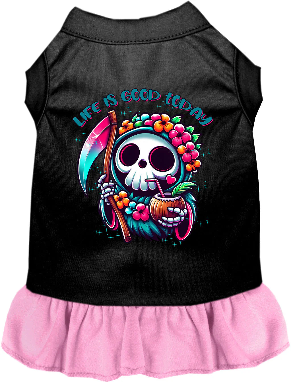 Tropical Grim Reaper Pet Dress - Image 6