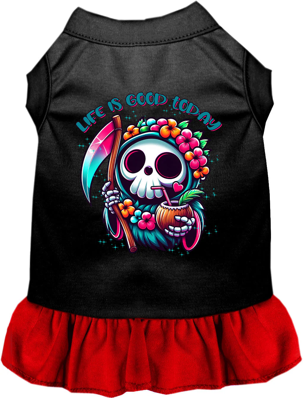 Tropical Grim Reaper Pet Dress - Image 7