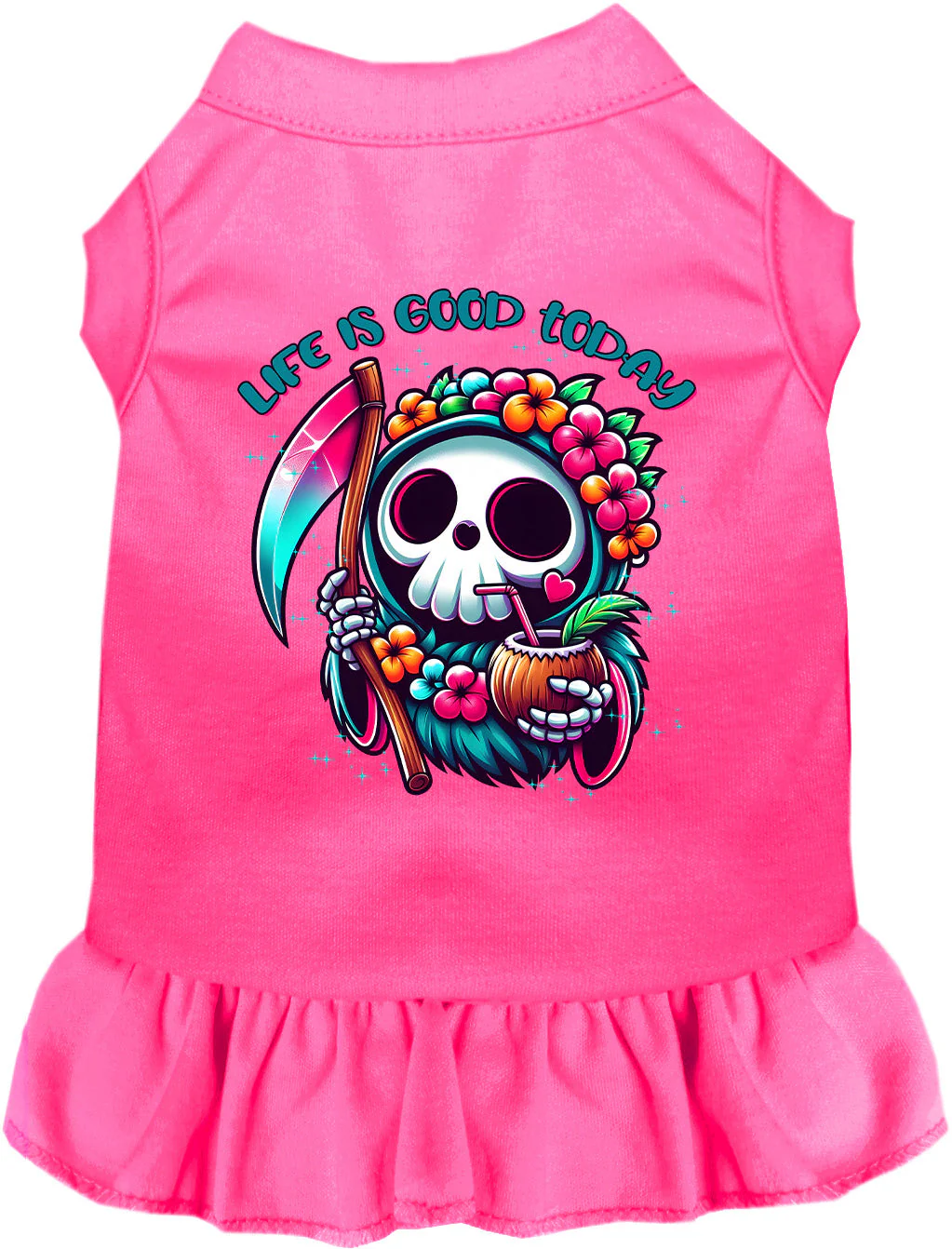 Tropical Grim Reaper Pet Dress - Image 8