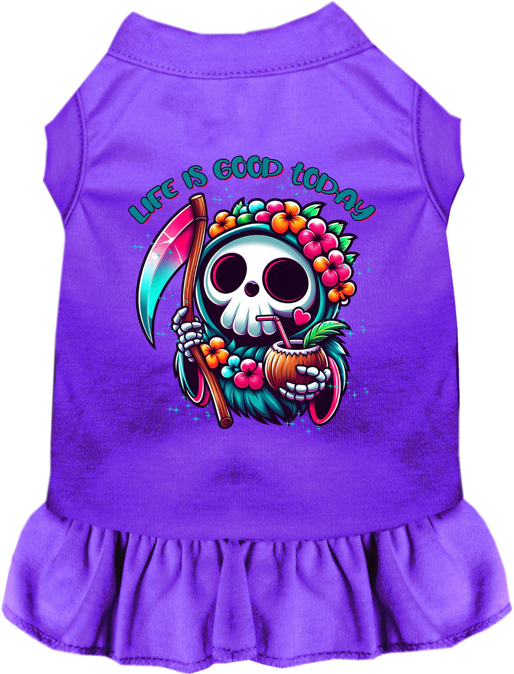 Tropical Grim Reaper Pet Dress - Image 9