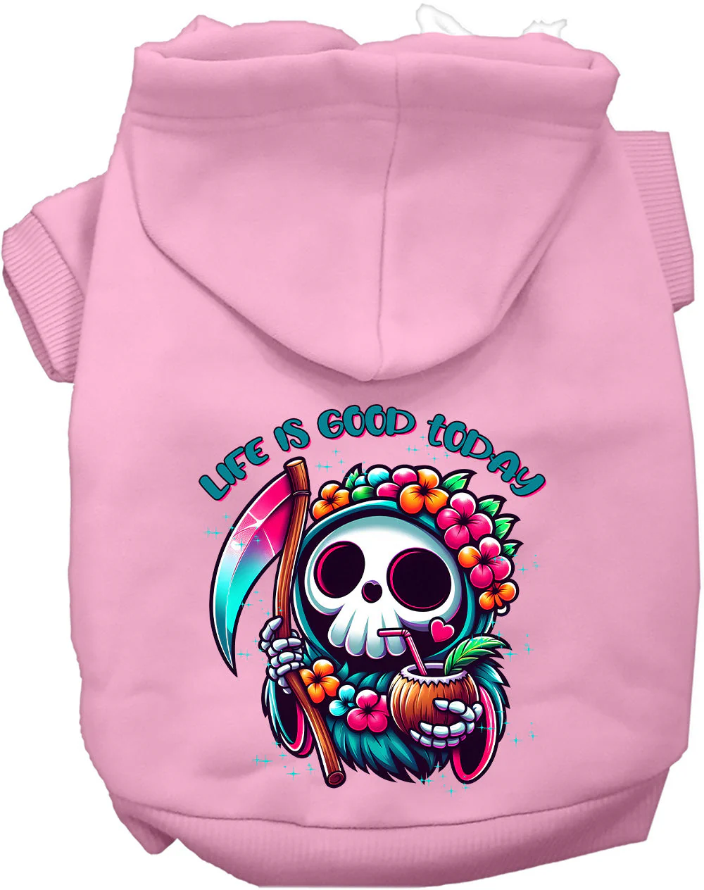 Tropical Grim Reaper Pet Hoodie - Image 9
