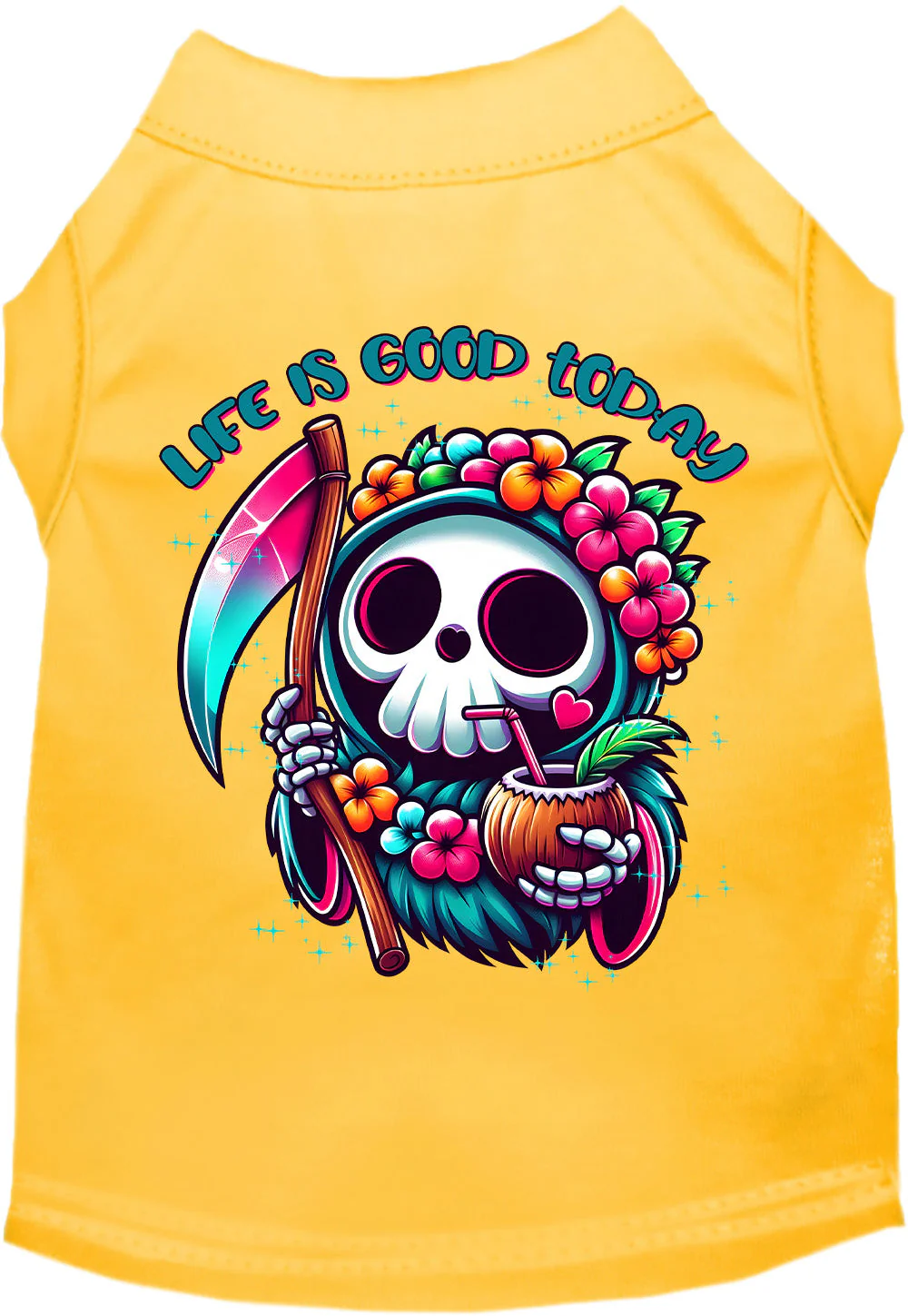 Tropical Grim Reaper Pet Shirt - Image 11