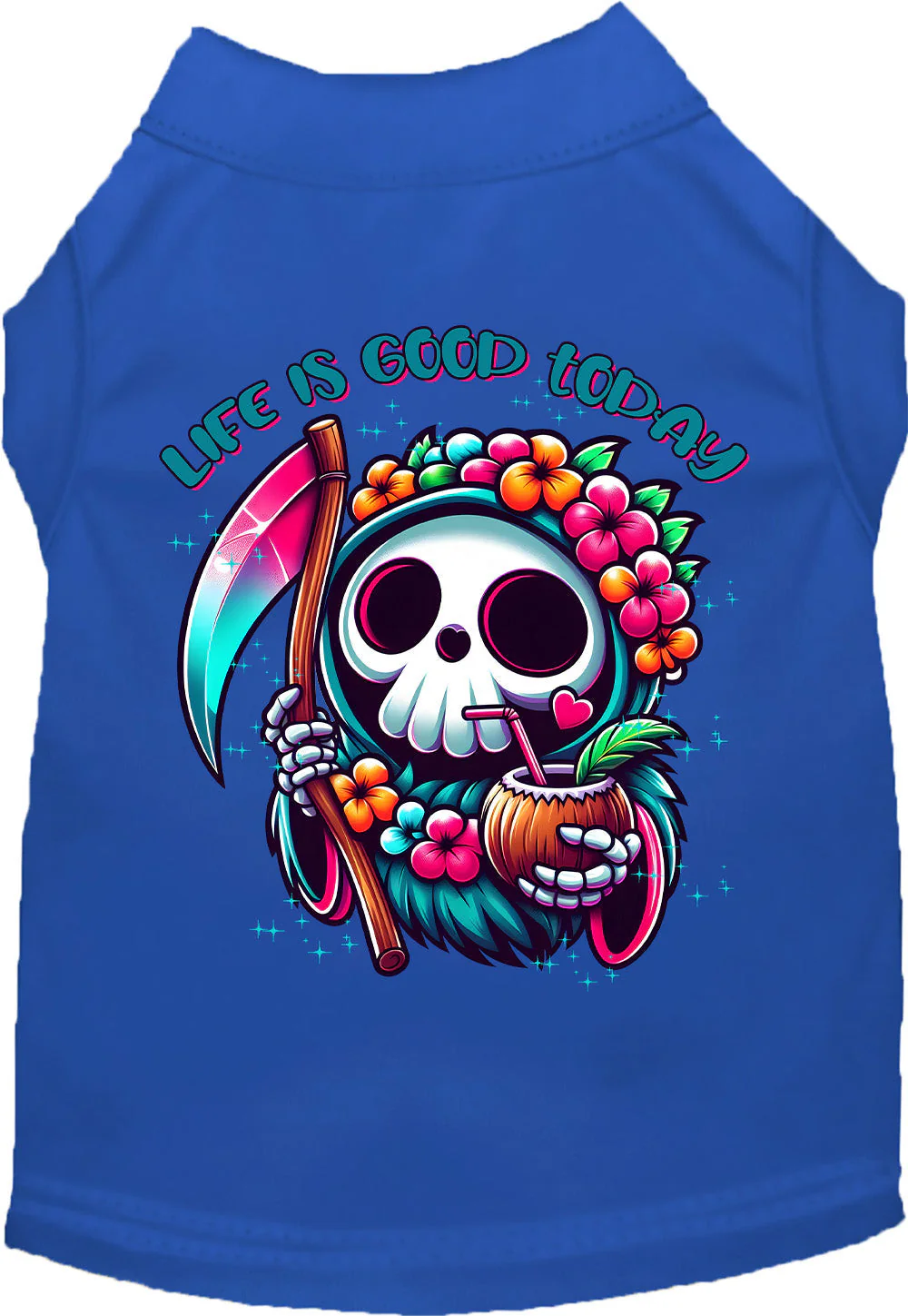 Tropical Grim Reaper Pet Shirt - Image 6