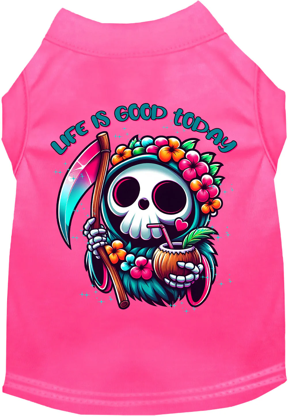 Tropical Grim Reaper Pet Shirt - Image 7